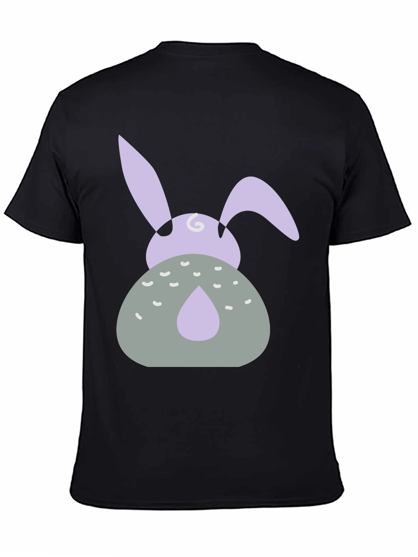 Easter Bunny Graphic Tee - Black