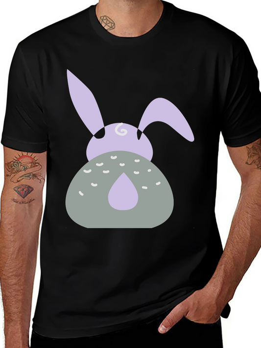 Easter Bunny Graphic Tee - Black