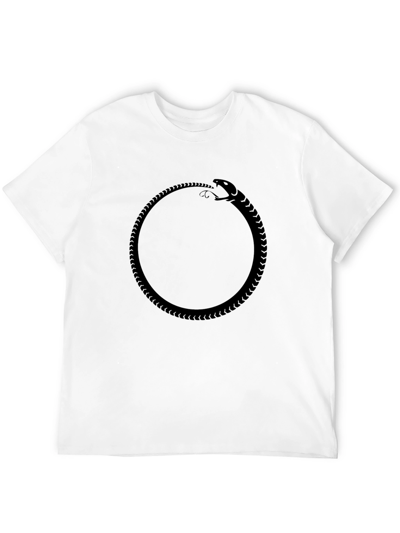 Ouroboros Black T-Shirt - Timeless Symbol