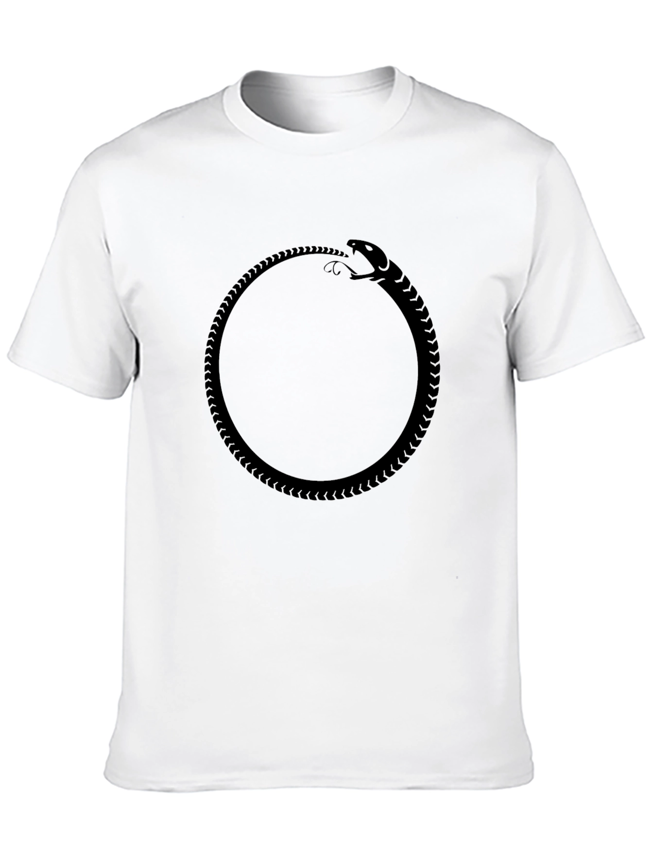 Ouroboros Black T-Shirt - Timeless Symbol