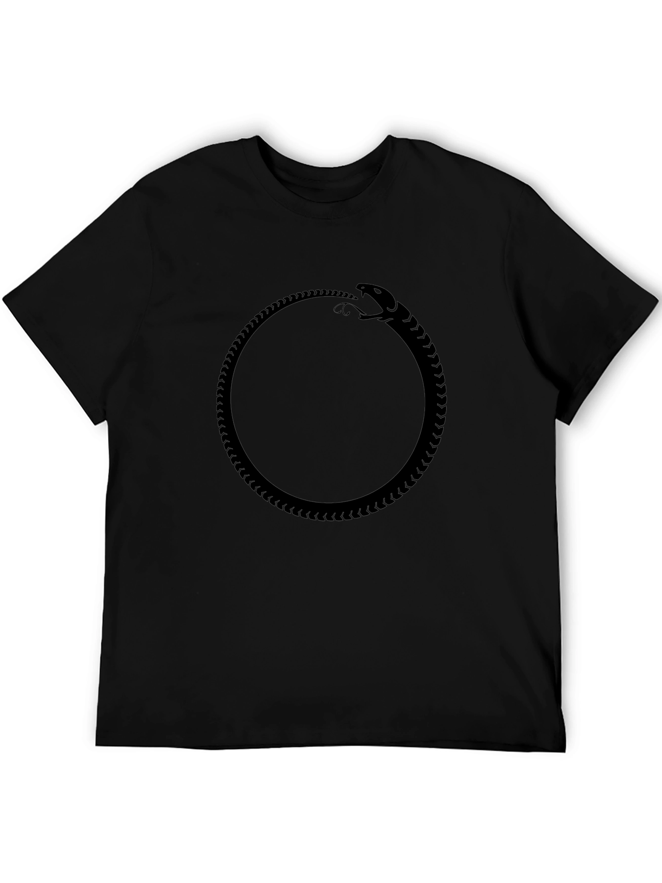 Ouroboros Black T-Shirt - Timeless Symbol