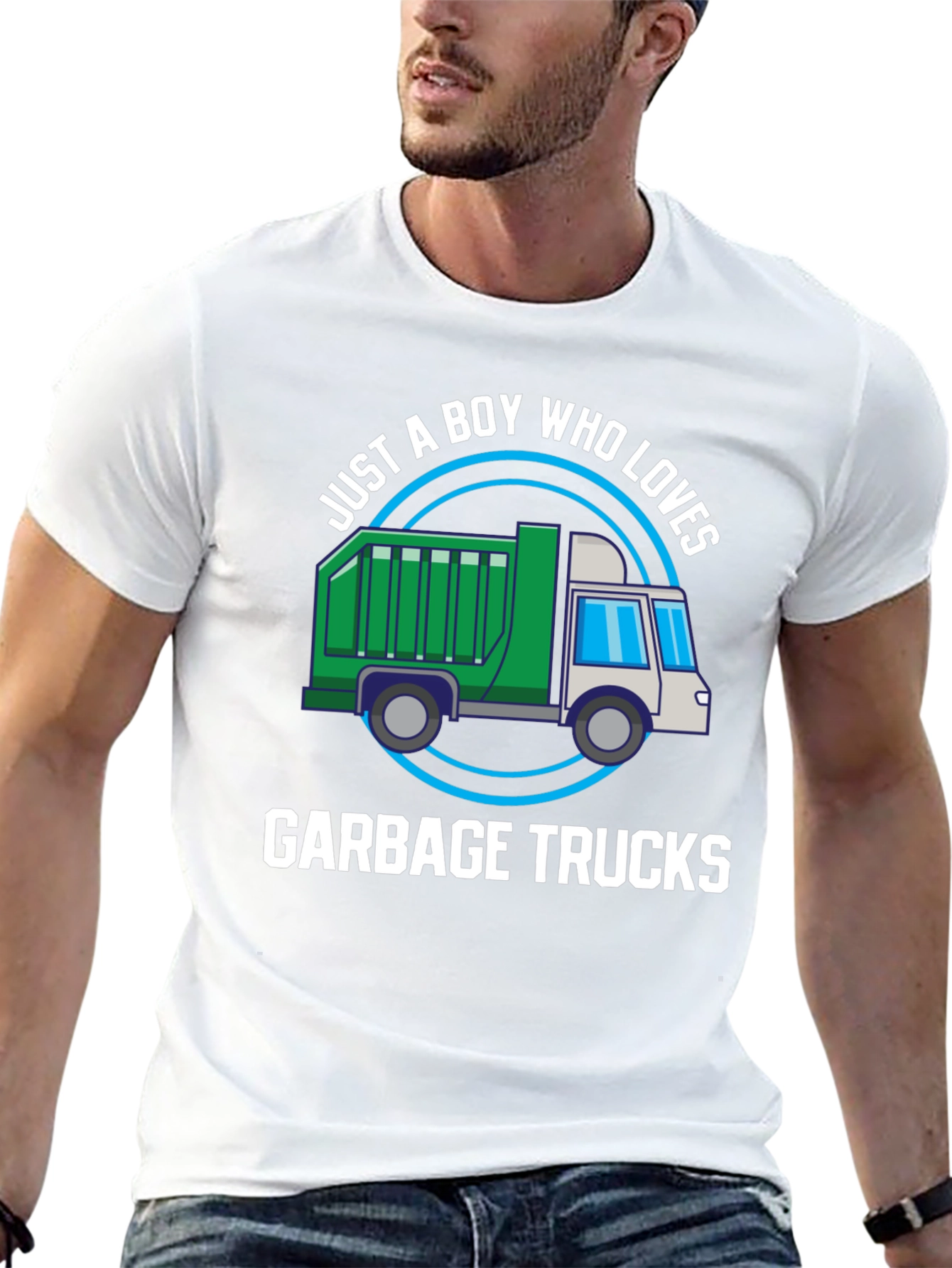 Boy Who Loves Garbage Trucks T-Shirt