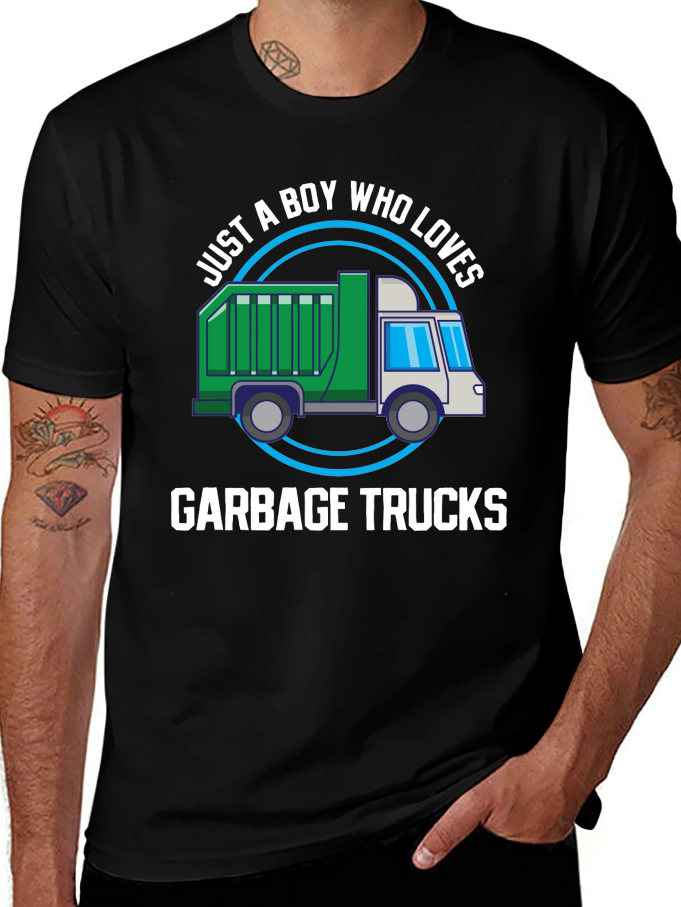 Boy Who Loves Garbage Trucks T-Shirt