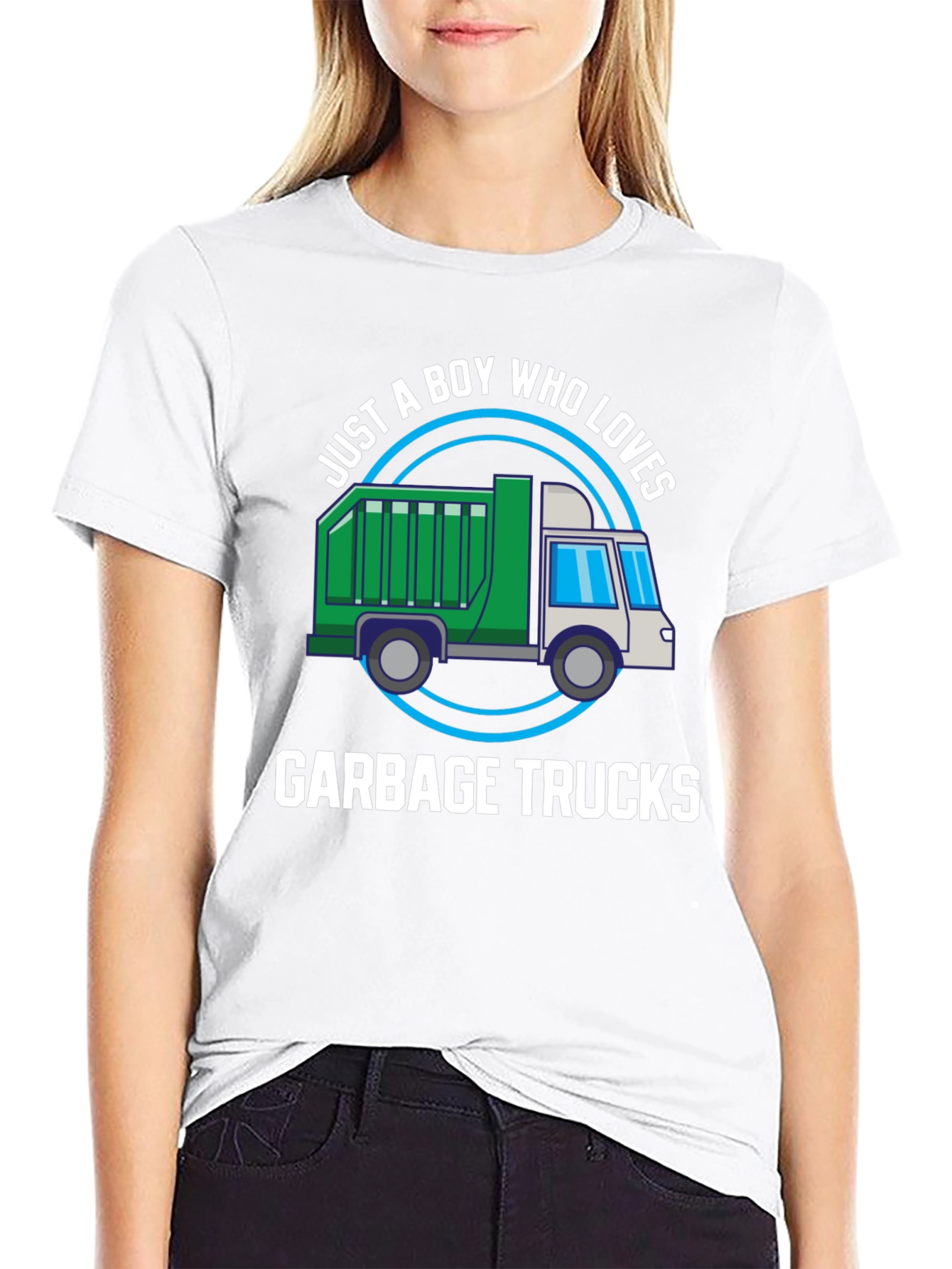 Boy Who Loves Garbage Trucks T-Shirt