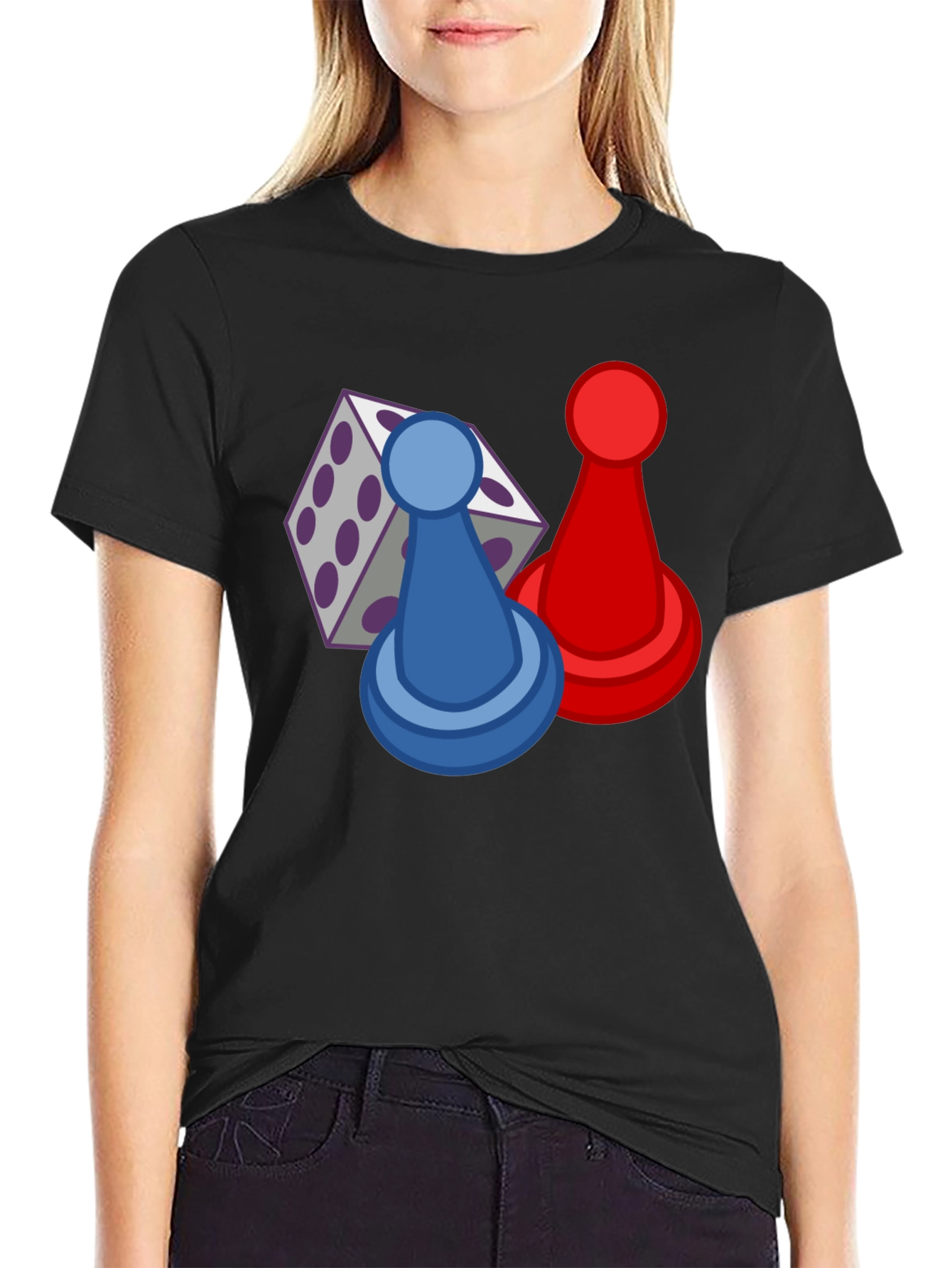 Board Game T-Shirt - Dice & Pawns