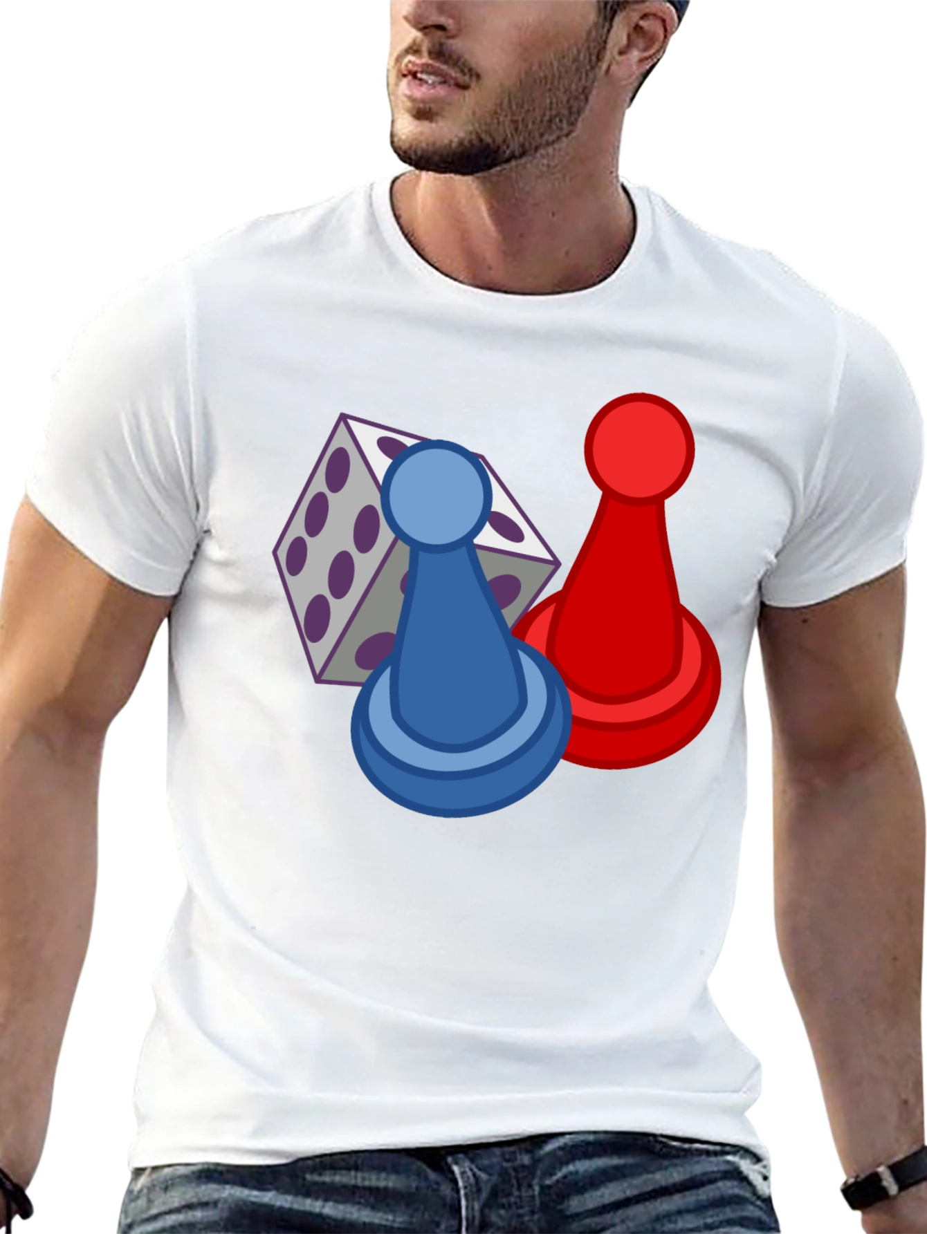 Board Game T-Shirt - Dice & Pawns