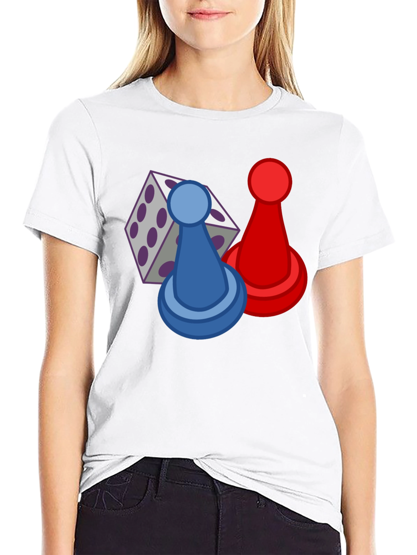 Board Game T-Shirt - Dice & Pawns