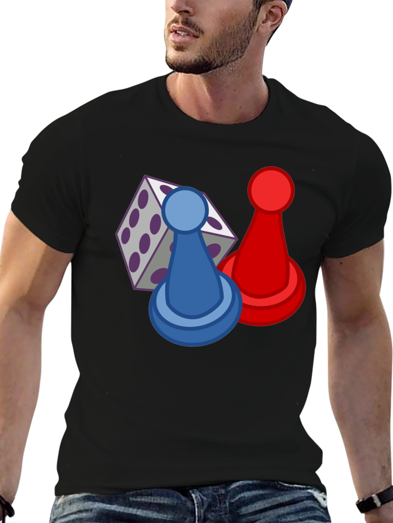 Board Game T-Shirt - Dice & Pawns