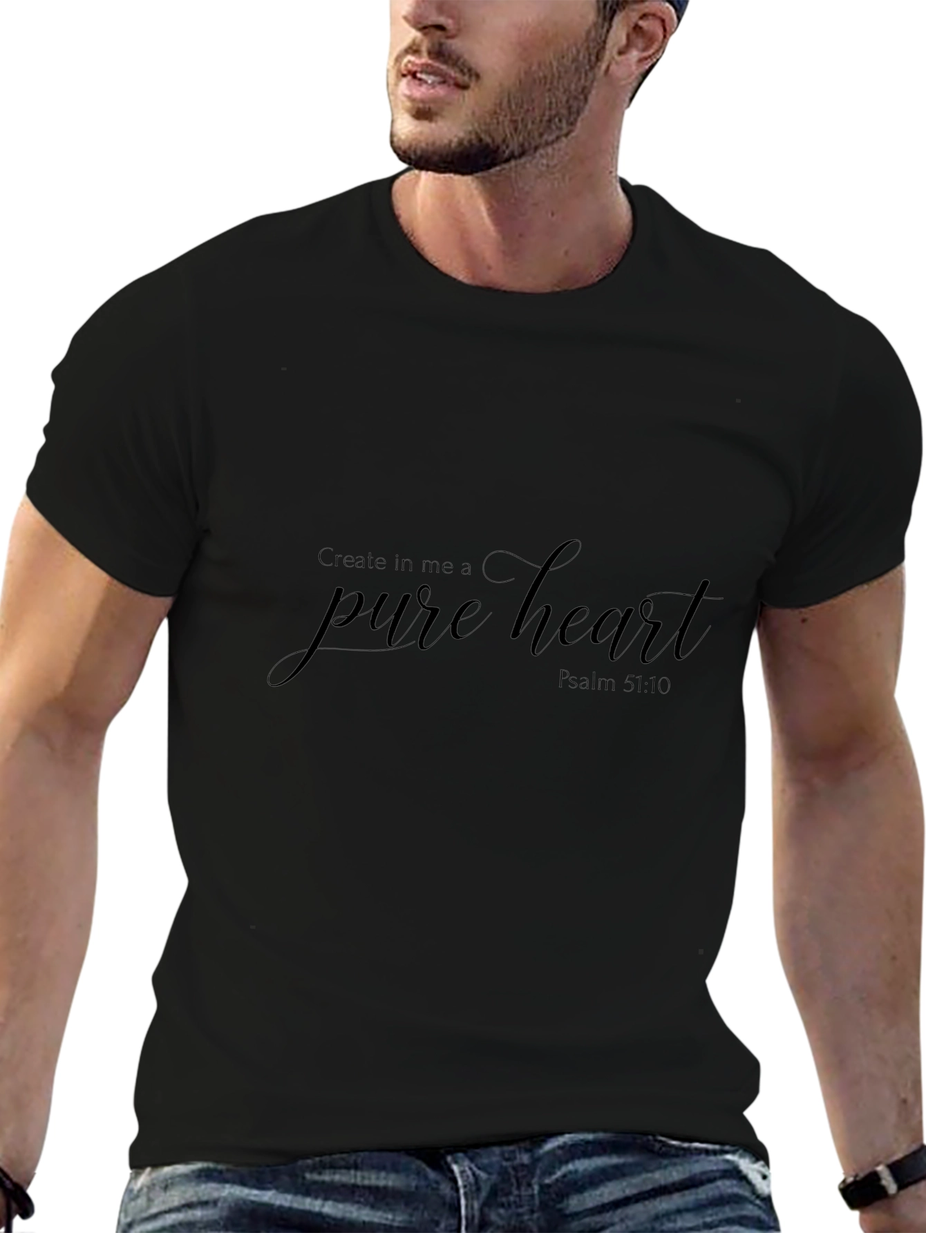 Pure Heart Graphic T-Shirt - Psalm 51:10