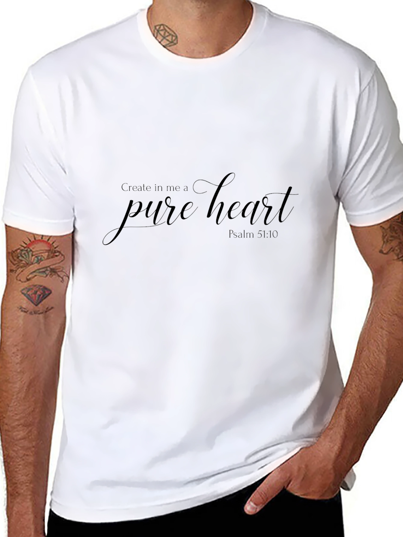 Pure Heart Graphic T-Shirt - Psalm 51:10