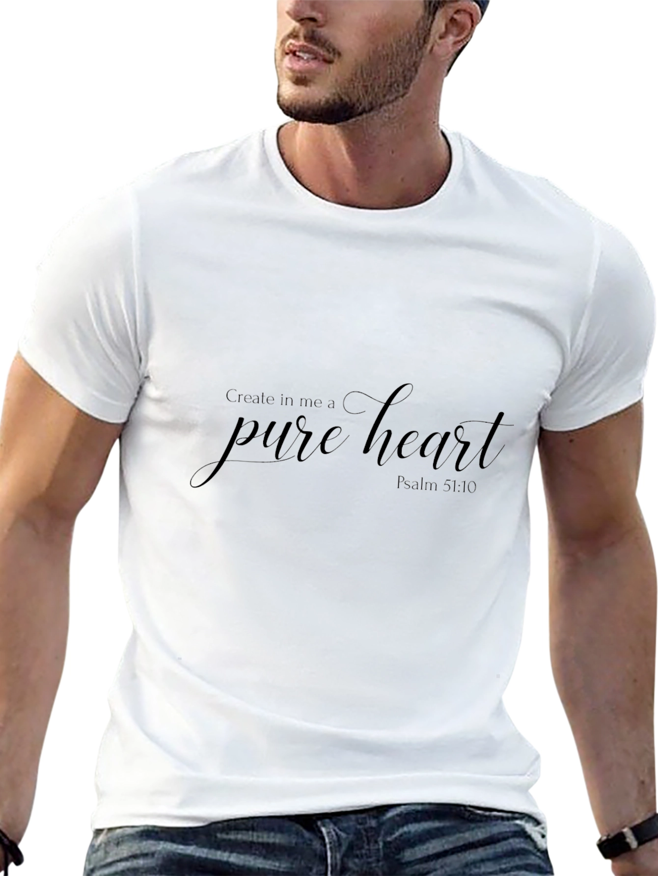 Pure Heart Graphic T-Shirt - Psalm 51:10