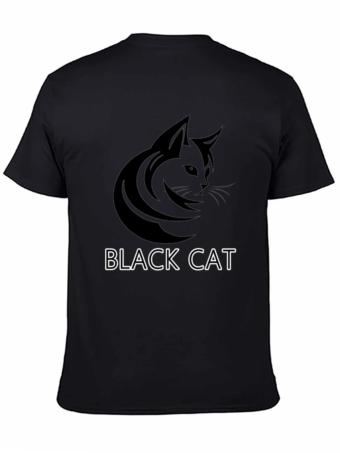 Black Cat Graphic Tee - Cool Cat Lover T-Shirt