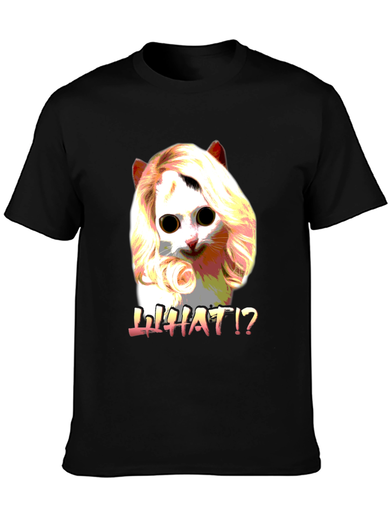 Funny Cat WHAT!? Graphic T-Shirt
