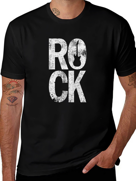 Rock Music Guitar T-Shirt - Black