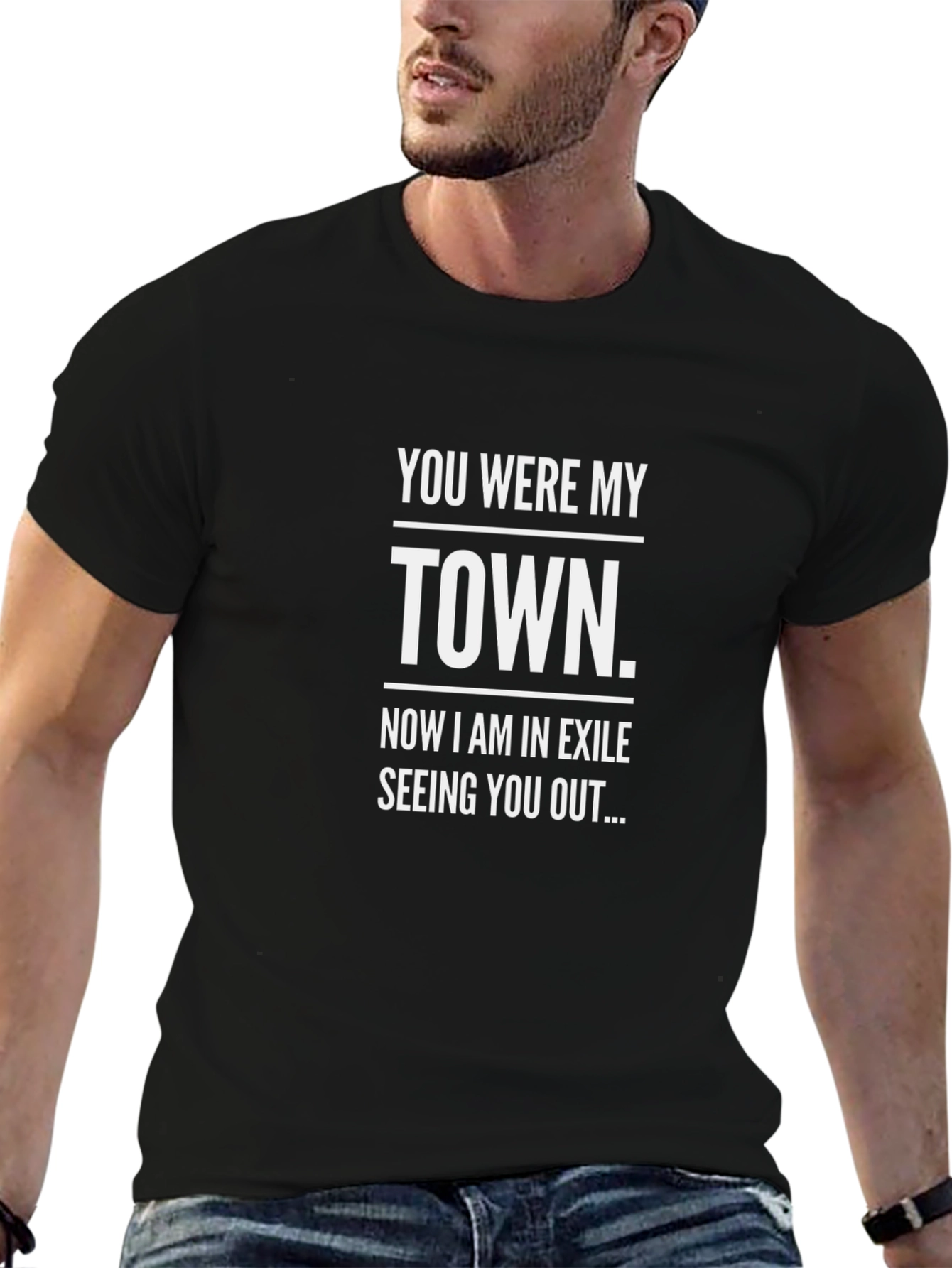 You Were My Town Graphic Tee - Black