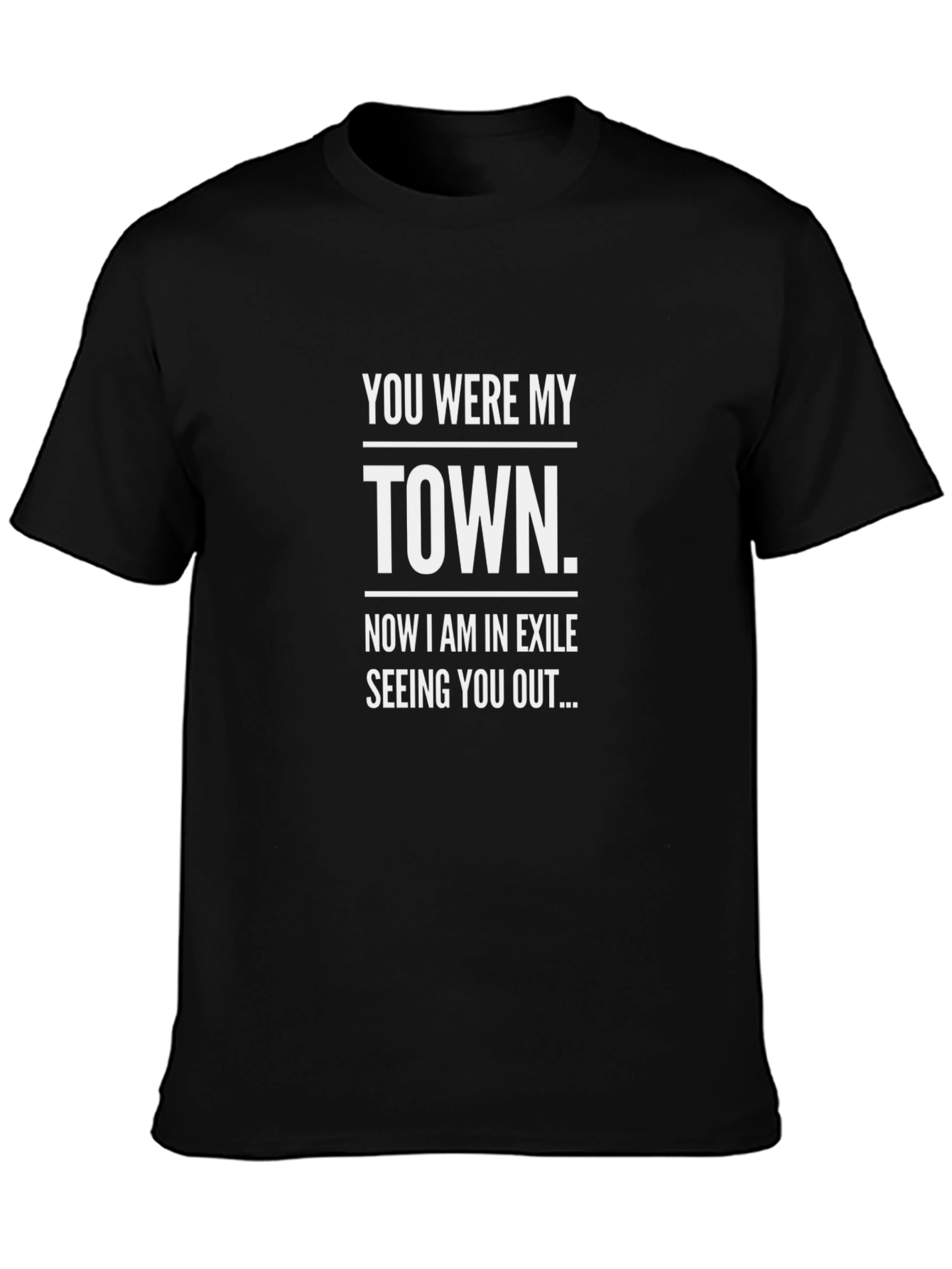 You Were My Town Graphic Tee - Black
