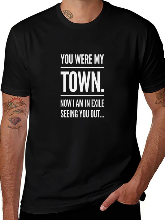You Were My Town Graphic Tee - Black
