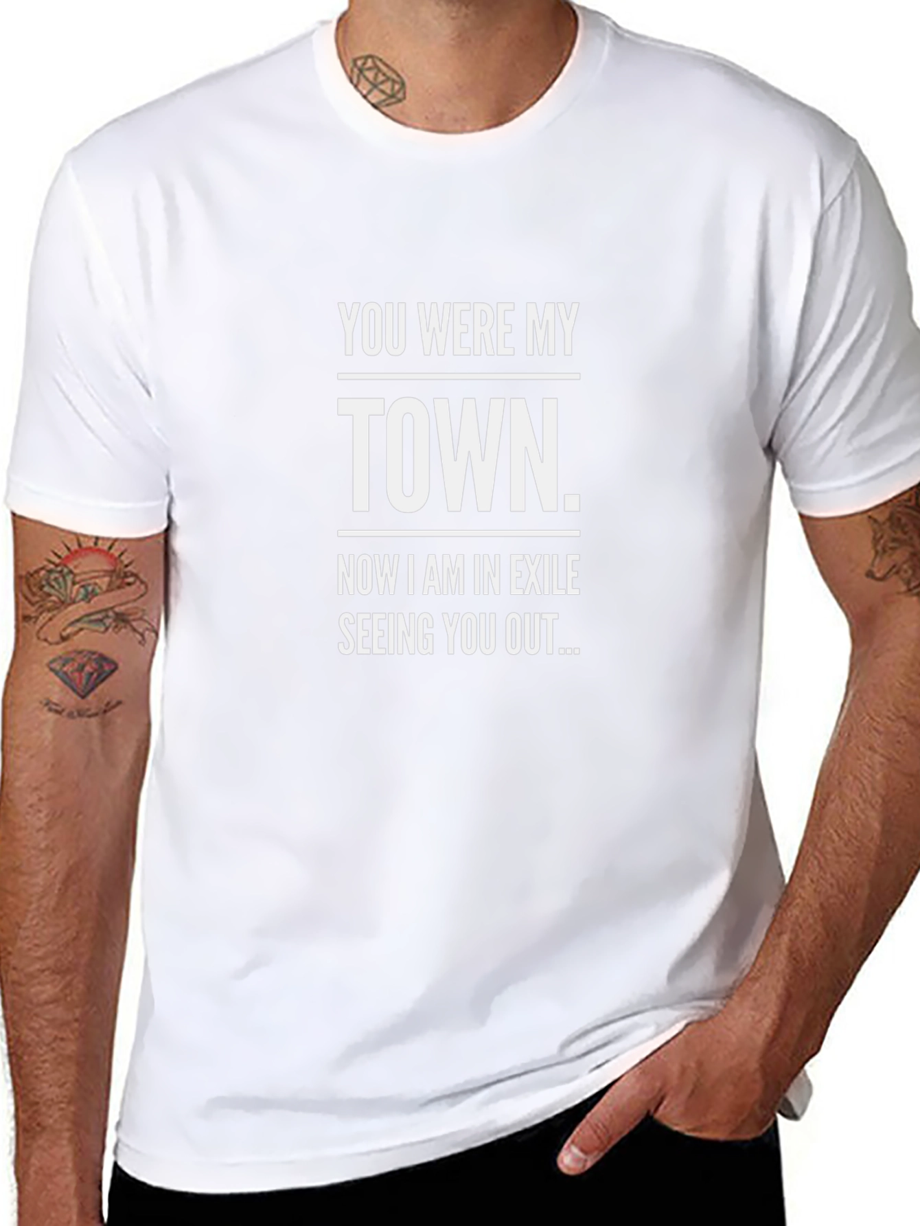 You Were My Town Graphic Tee - Black