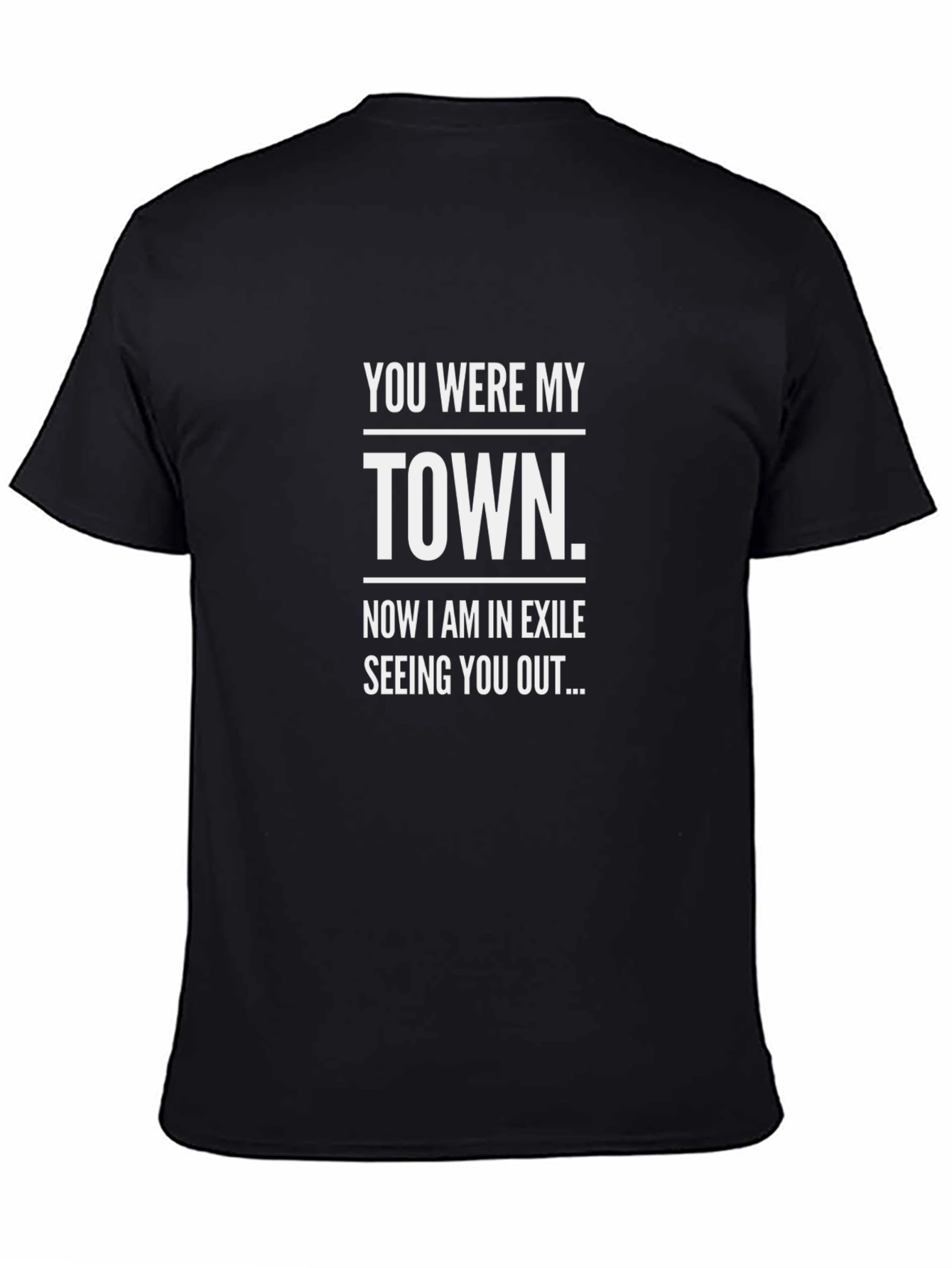 You Were My Town Graphic Tee - Black