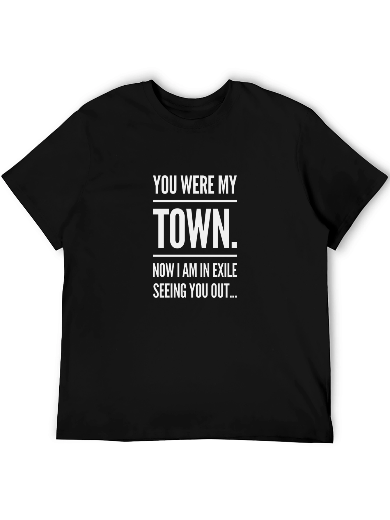 You Were My Town Graphic Tee - Black
