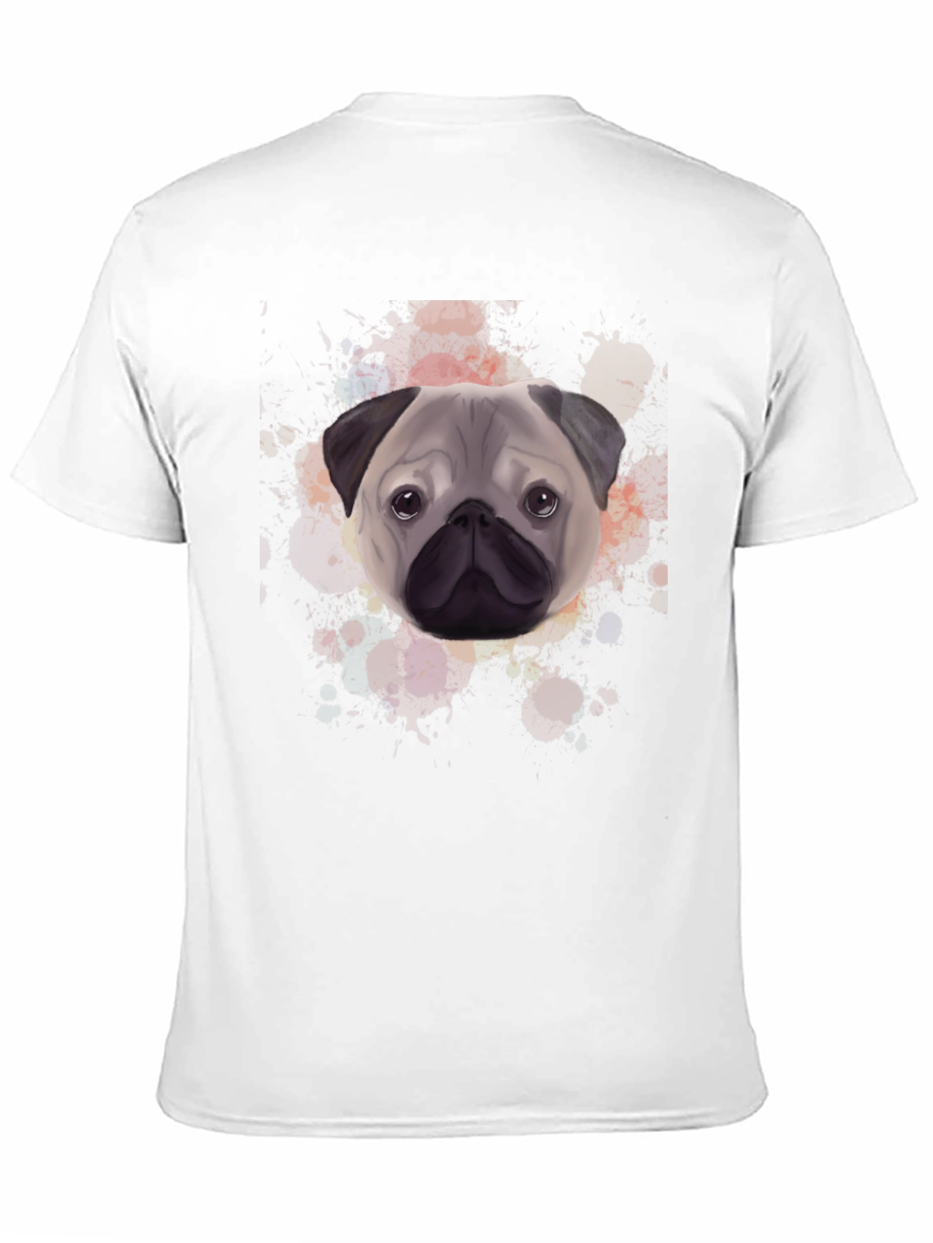 Pug Portrait Graphic T-Shirt - Stylish Dog Tee