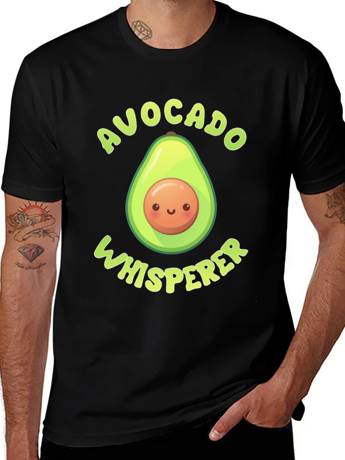 Avocado Whisperer Graphic T-Shirt - Cute Foodie Tee