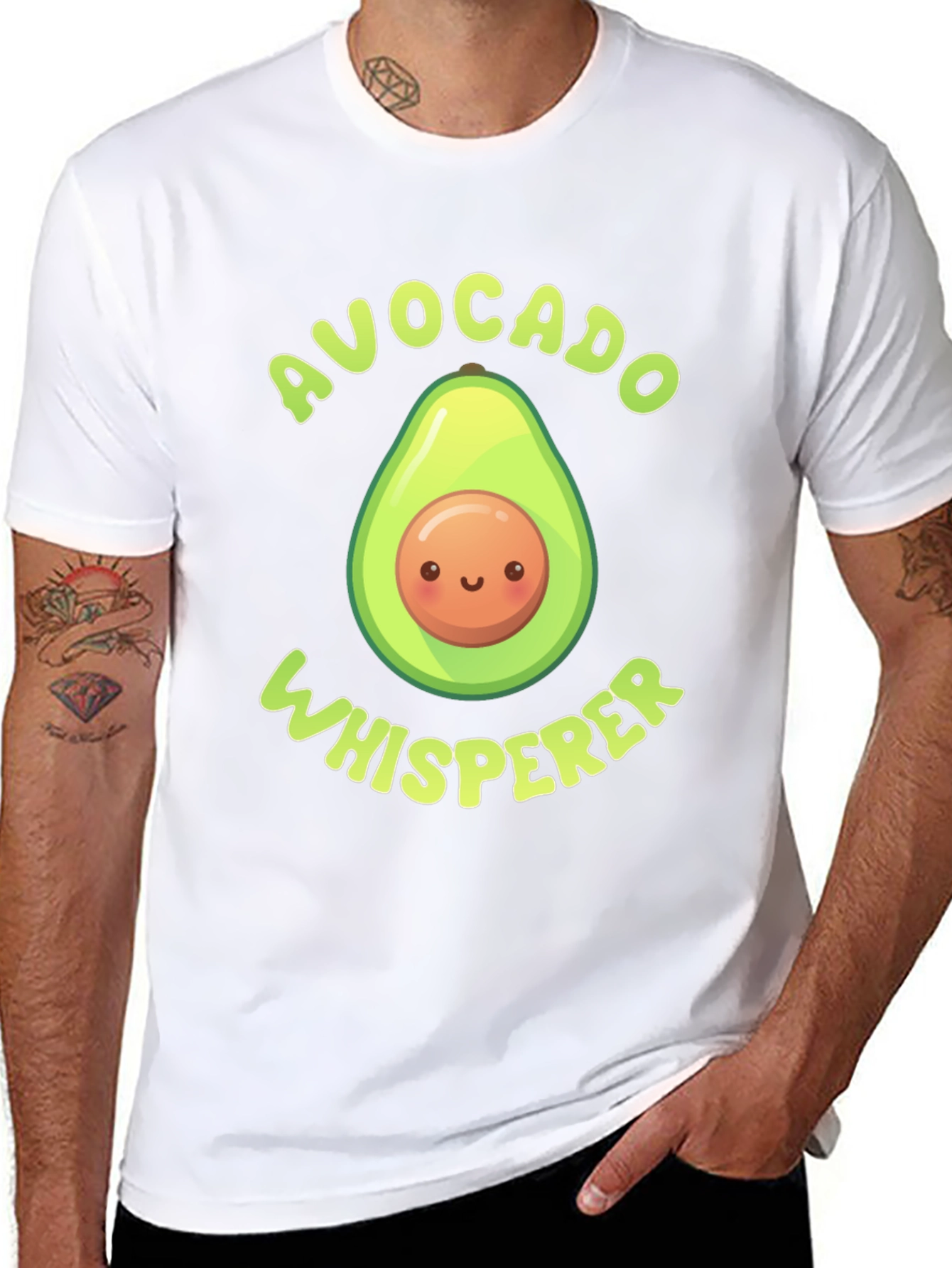 Avocado Whisperer Graphic T-Shirt - Cute Foodie Tee