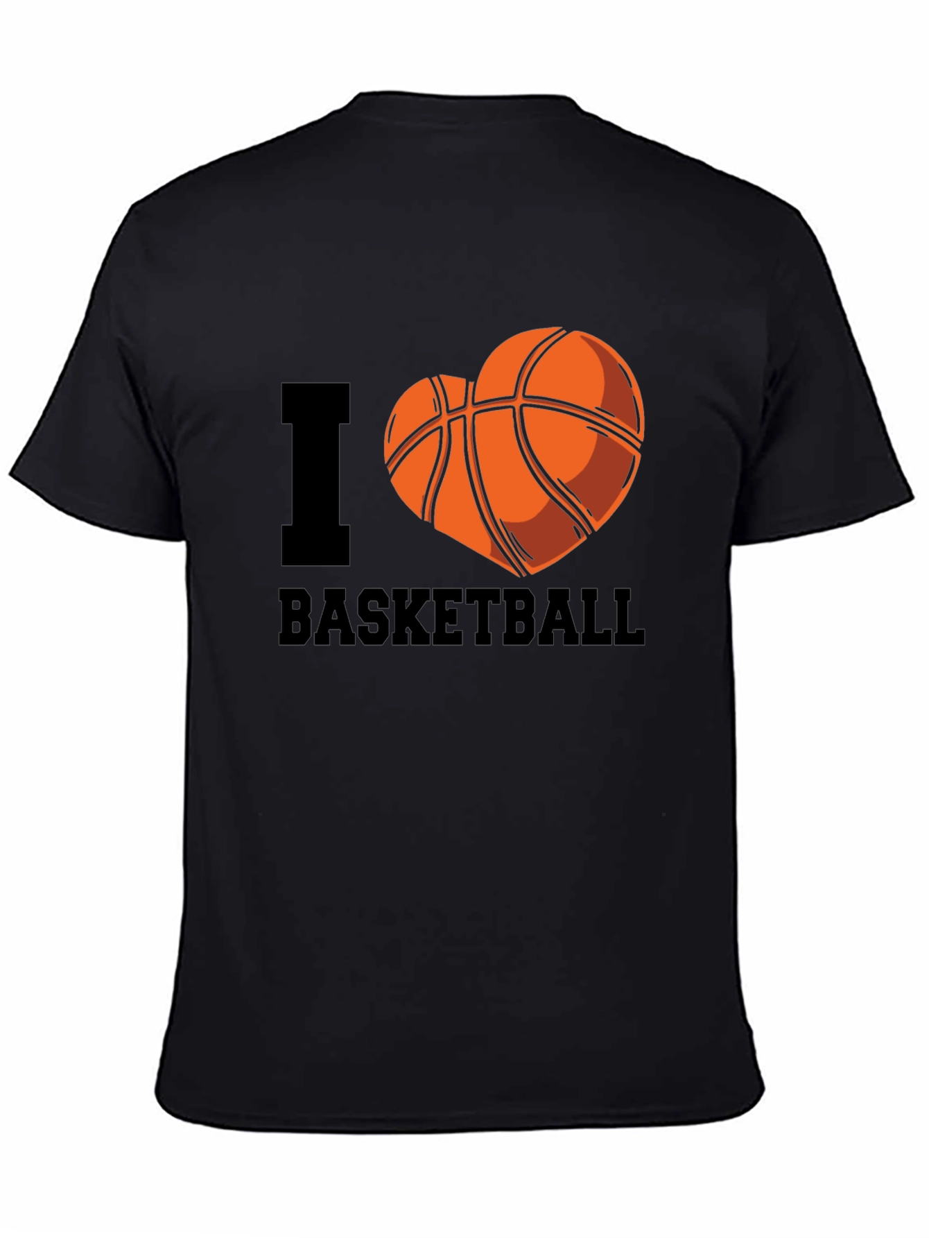 I Heart Basketball Black T-Shirt