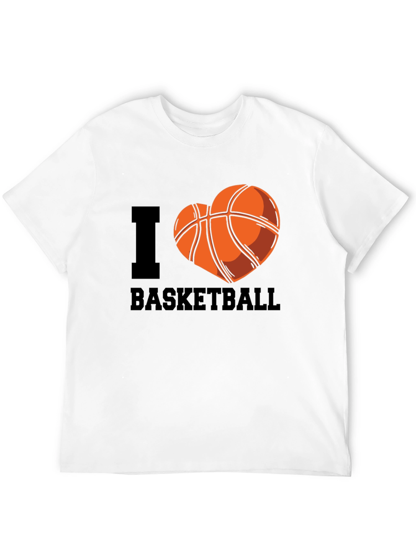 I Heart Basketball Black T-Shirt