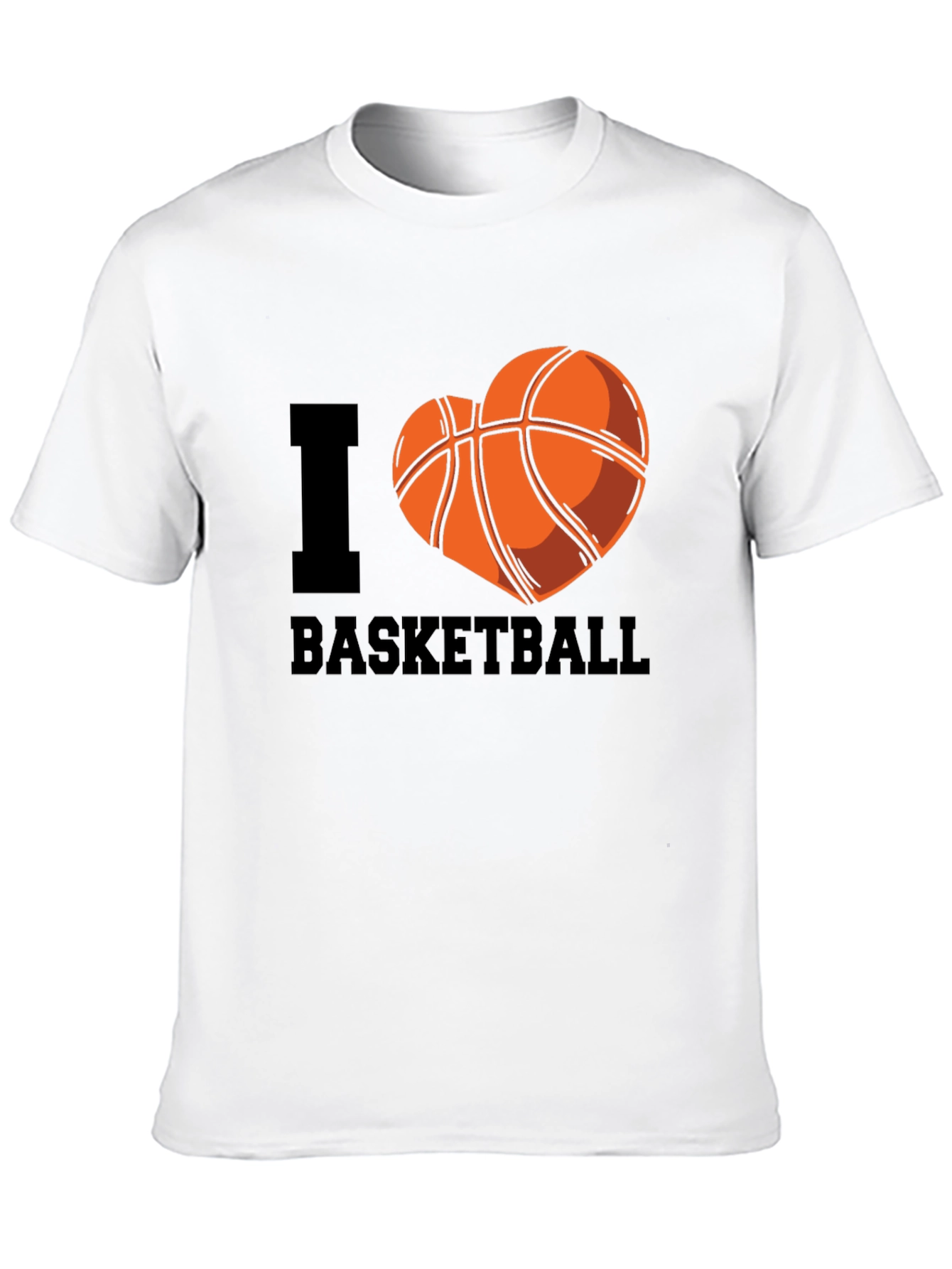 I Heart Basketball Black T-Shirt