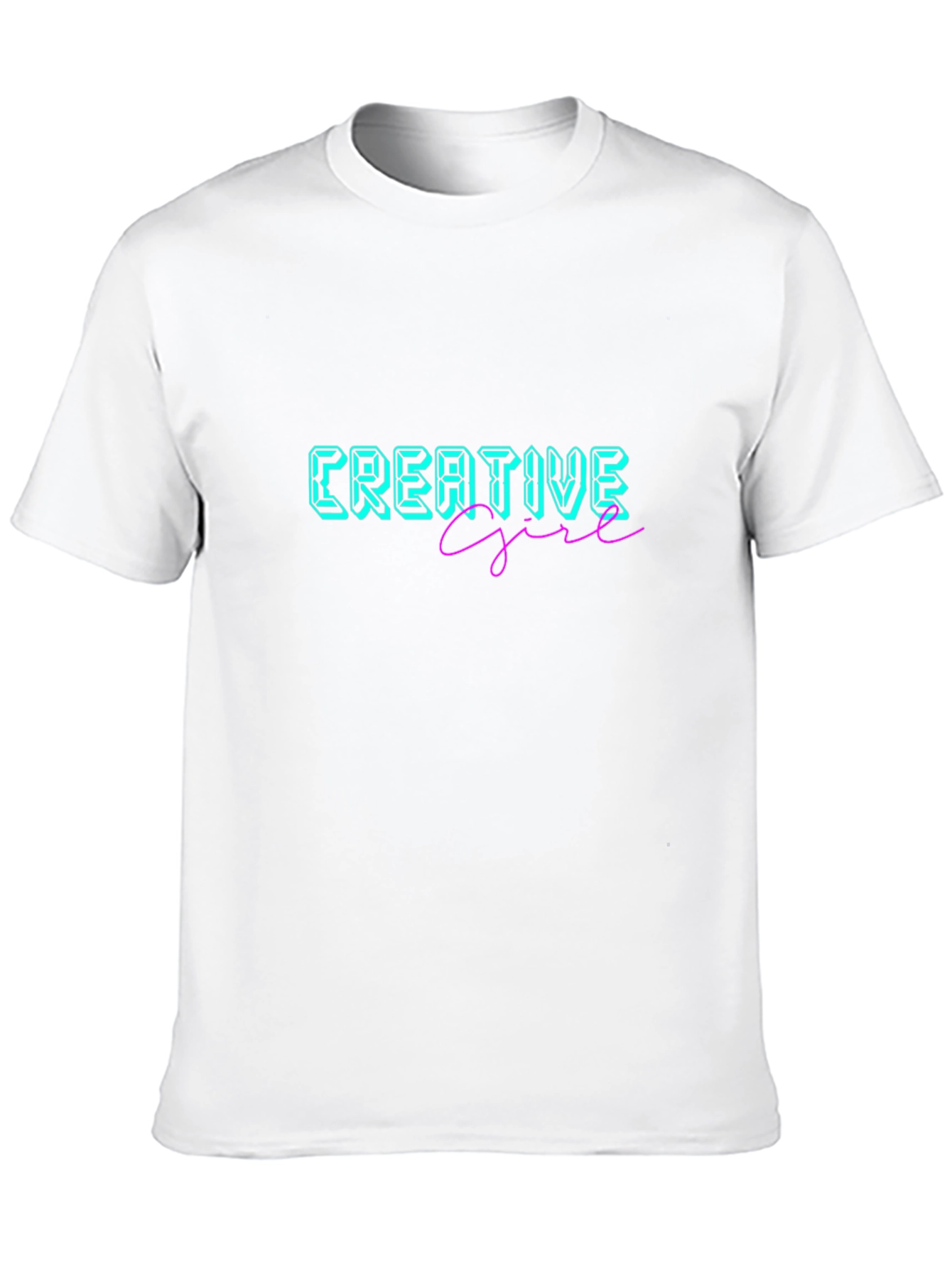 Creative Girl Black Graphic Tee