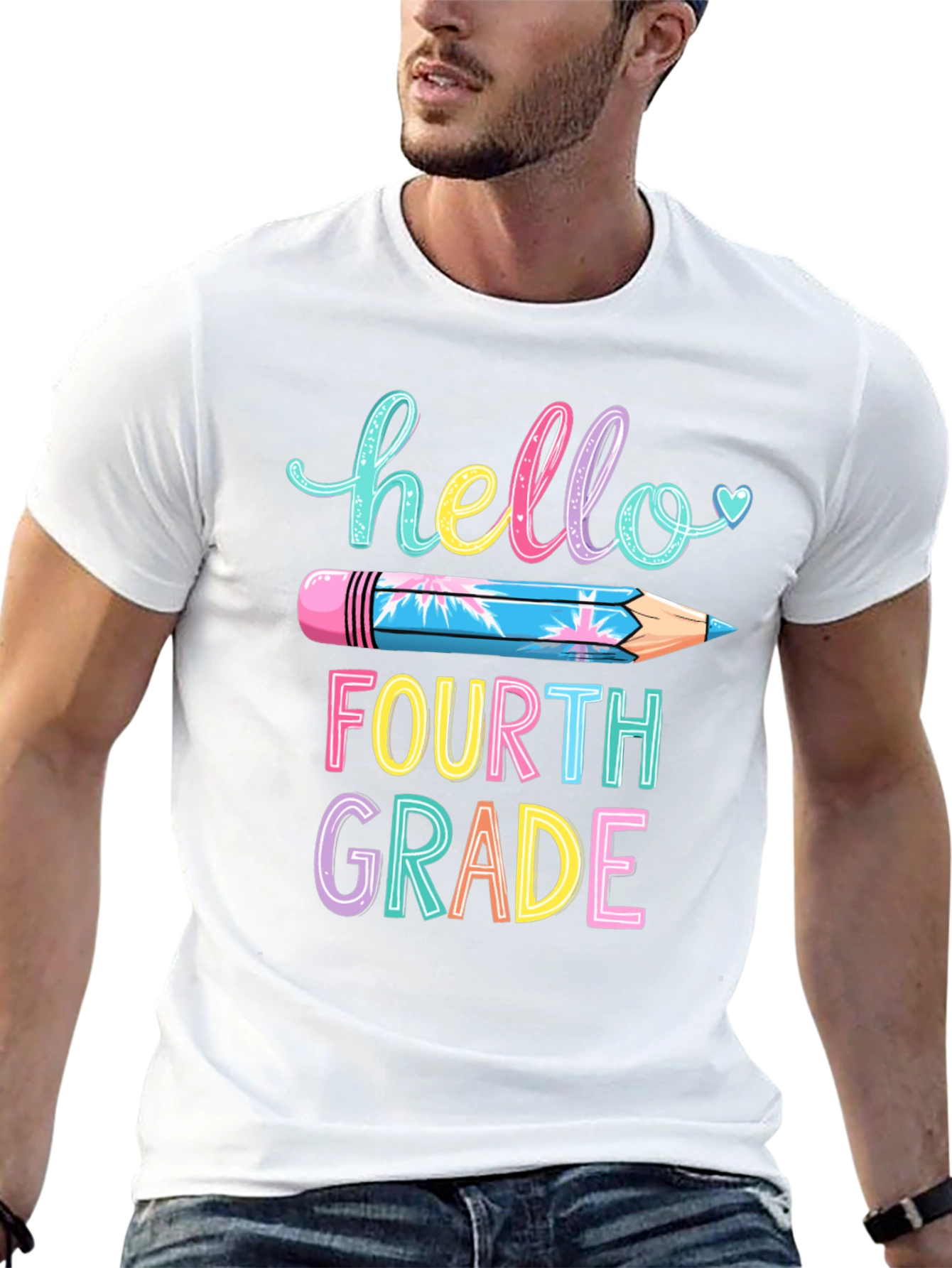 Hello Fourth Grade T-Shirt Back to School