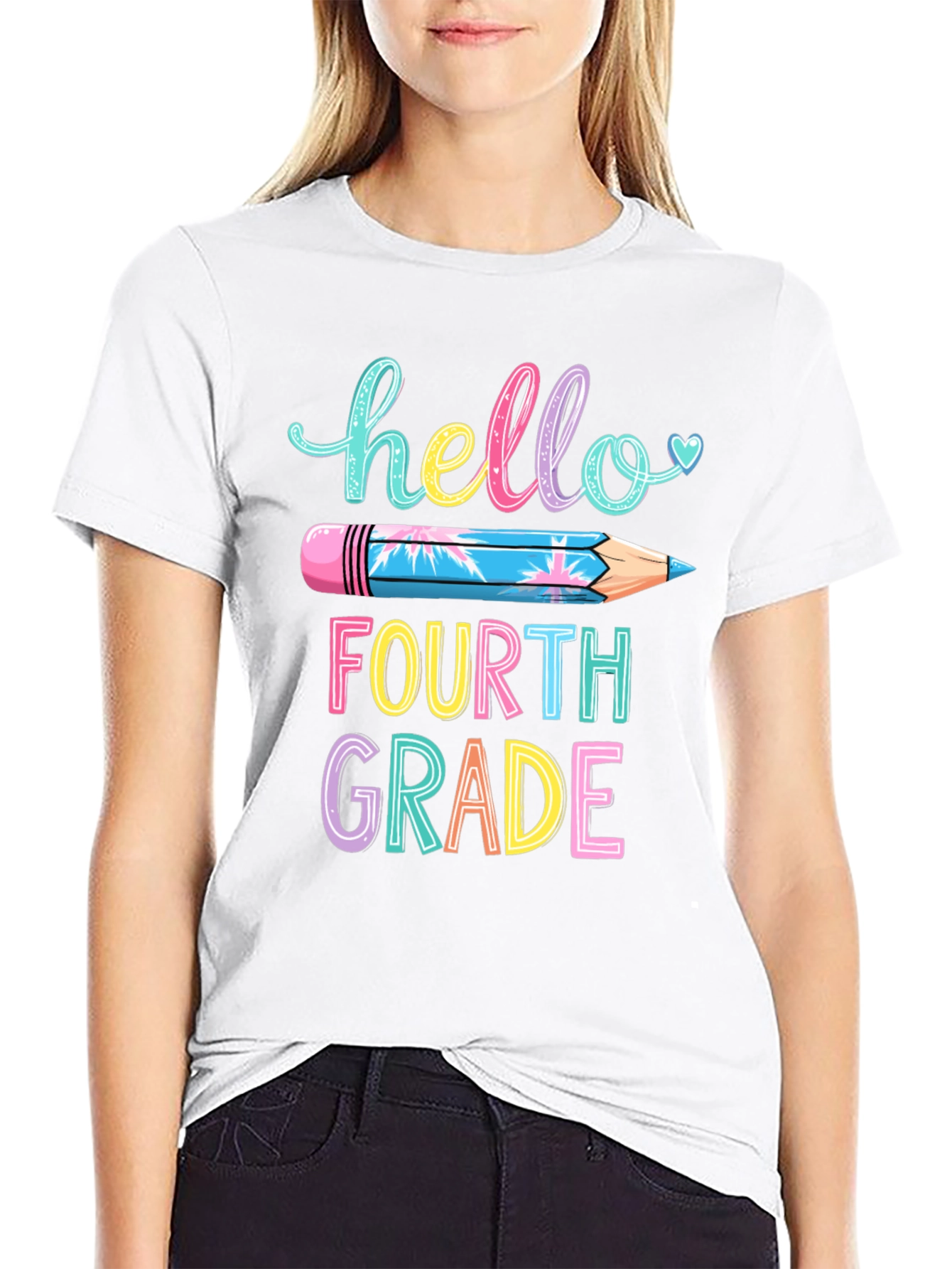 Hello Fourth Grade T-Shirt Back to School