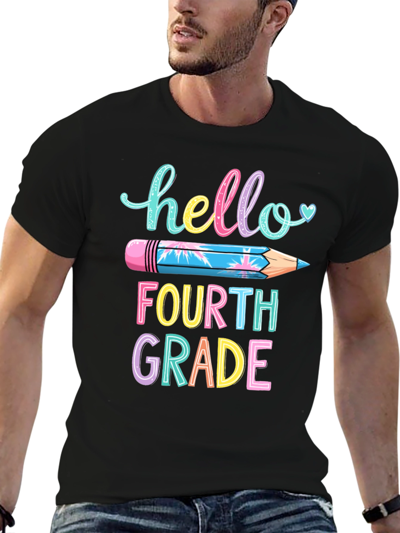 Hello Fourth Grade T-Shirt Back to School