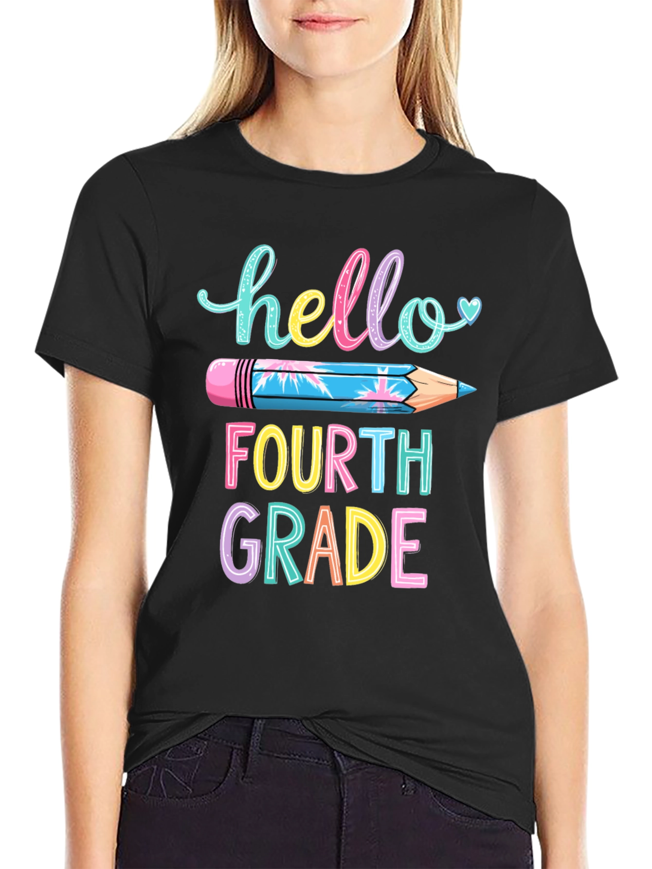 Hello Fourth Grade T-Shirt Back to School