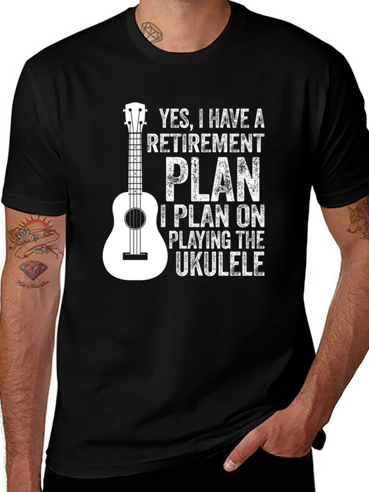 Retirement Plan Ukulele T-Shirt