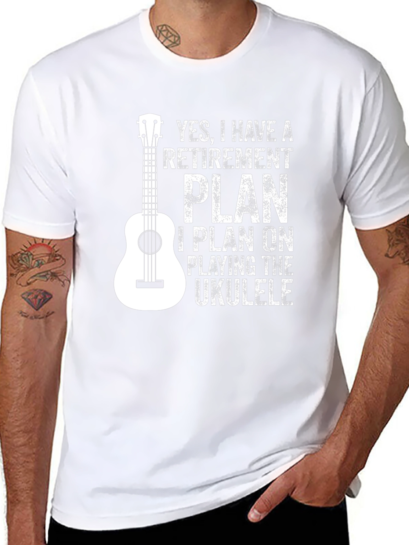 Retirement Plan Ukulele T-Shirt