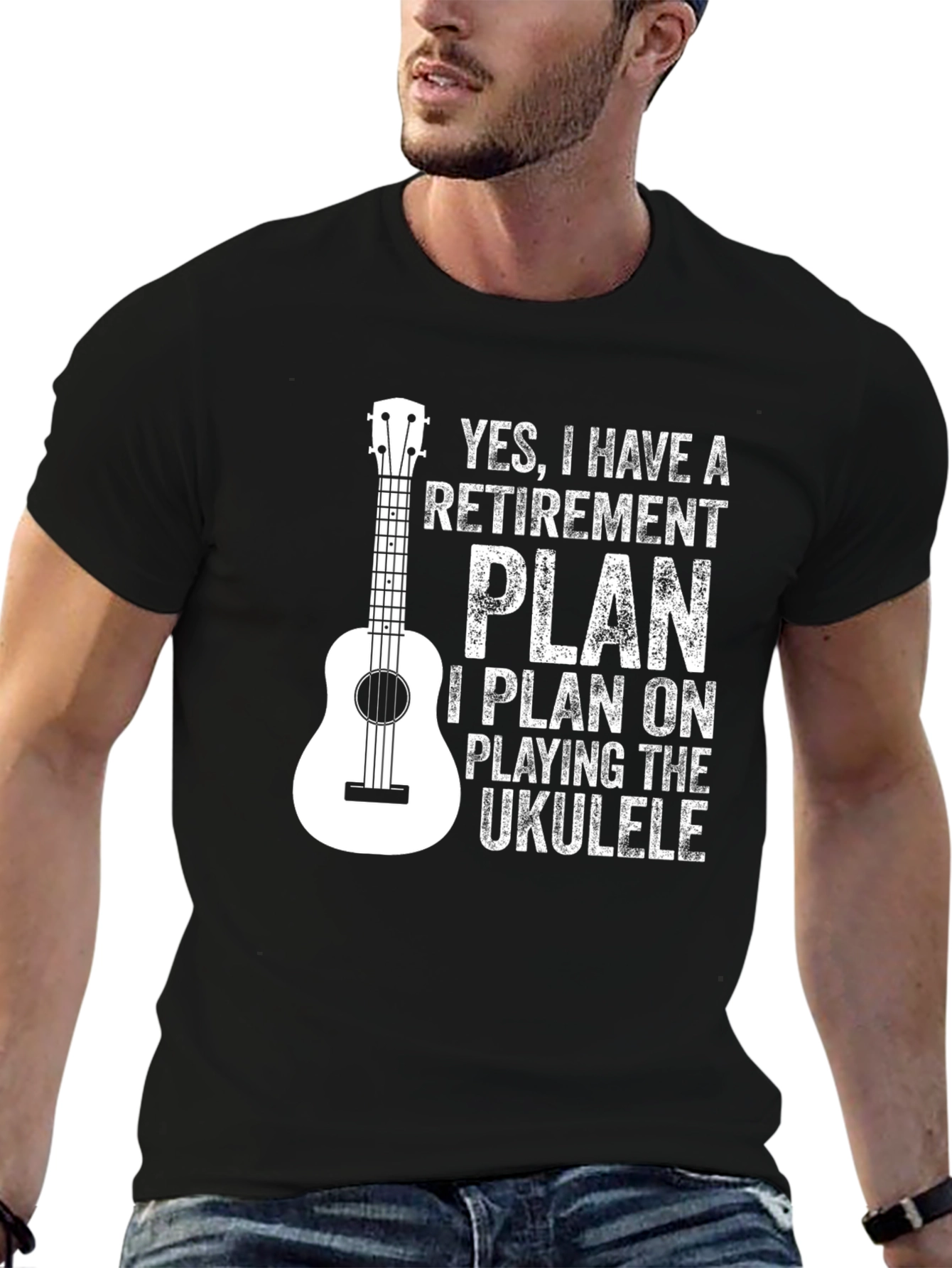 Retirement Plan Ukulele T-Shirt