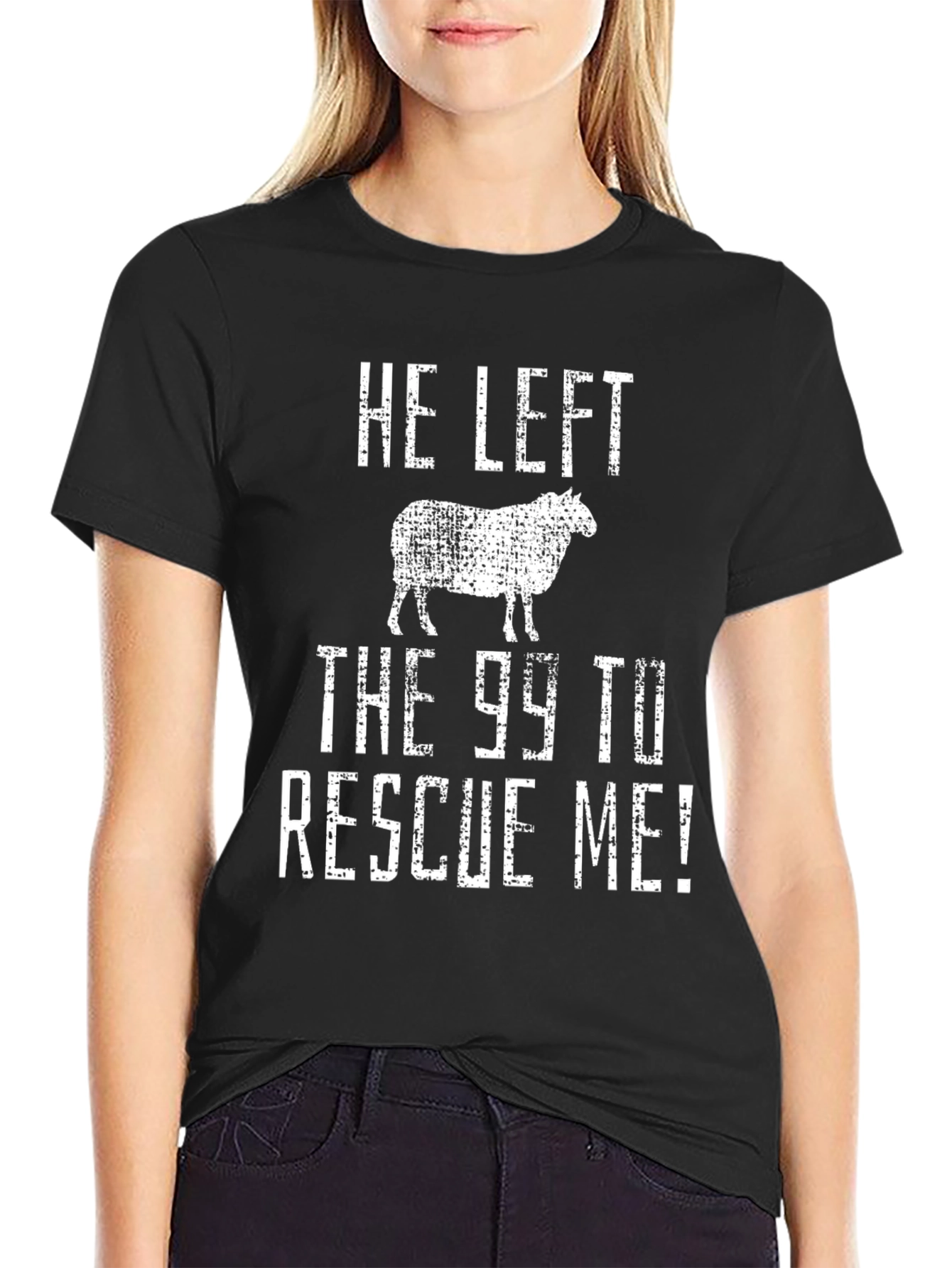 He Left the 99 Sheep Graphic T-Shirt