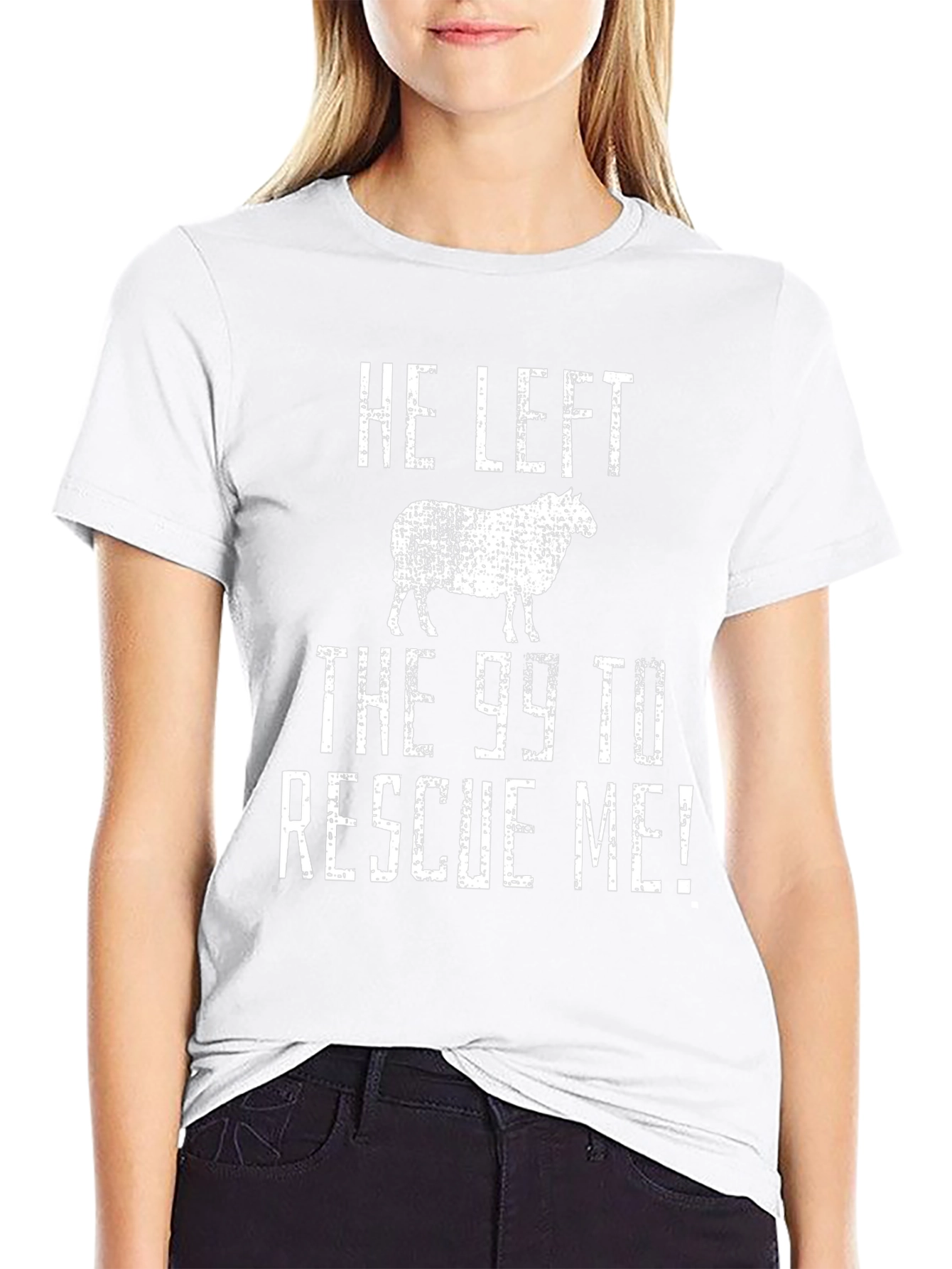 He Left the 99 Sheep Graphic T-Shirt
