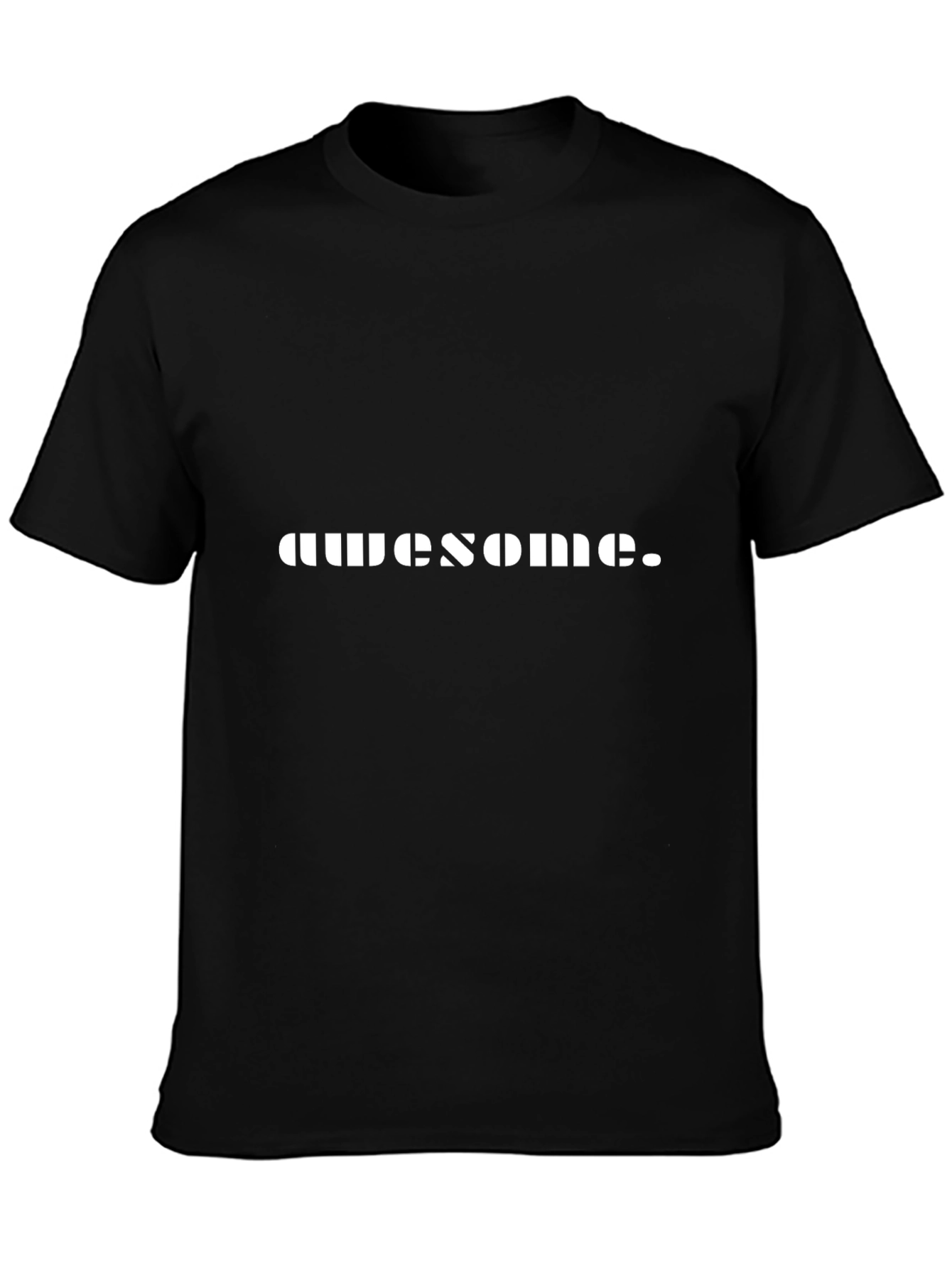 Awesome Graphic T-Shirt - Black Crew Neck Tee