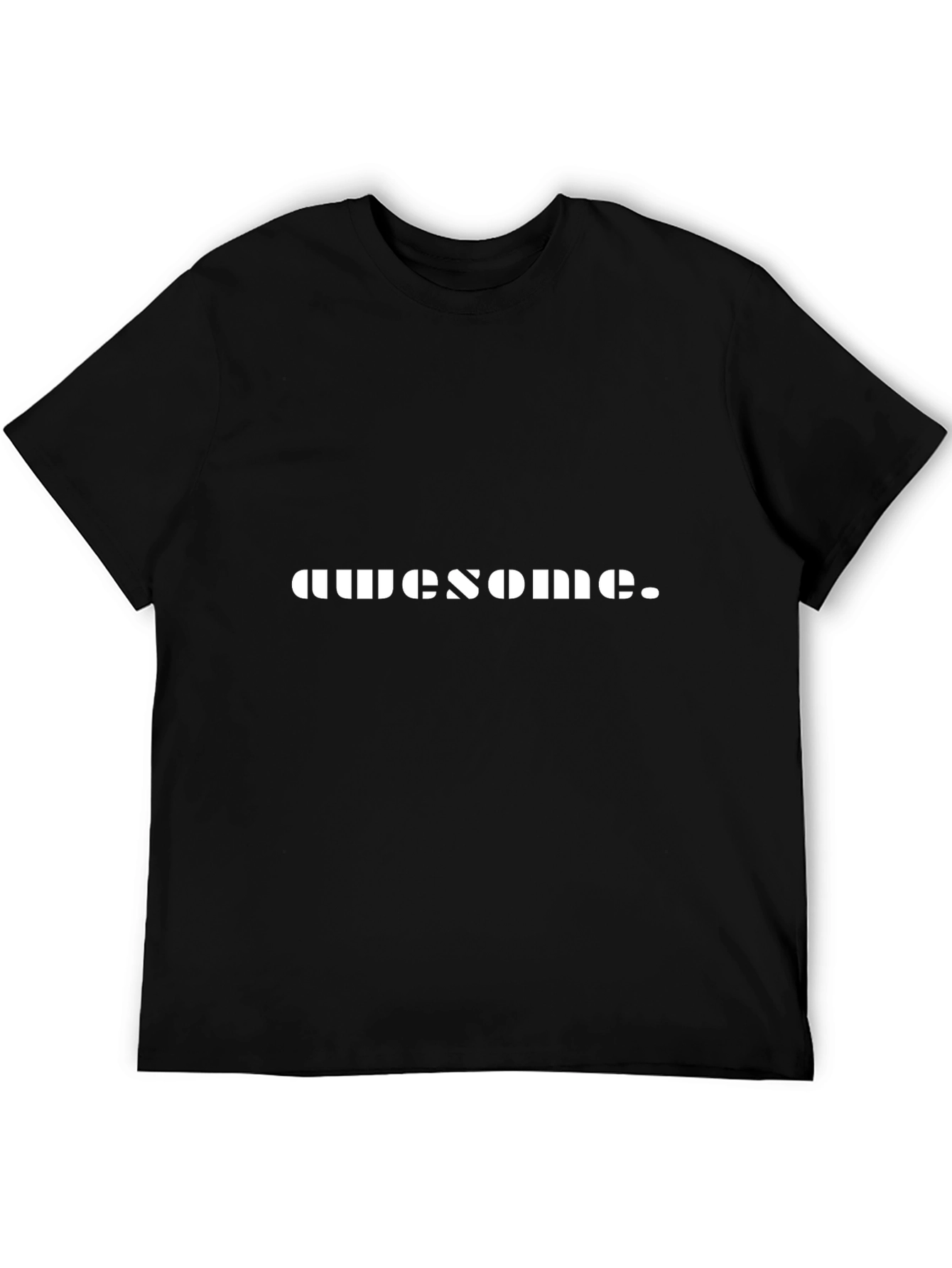 Awesome Graphic T-Shirt - Black Crew Neck Tee