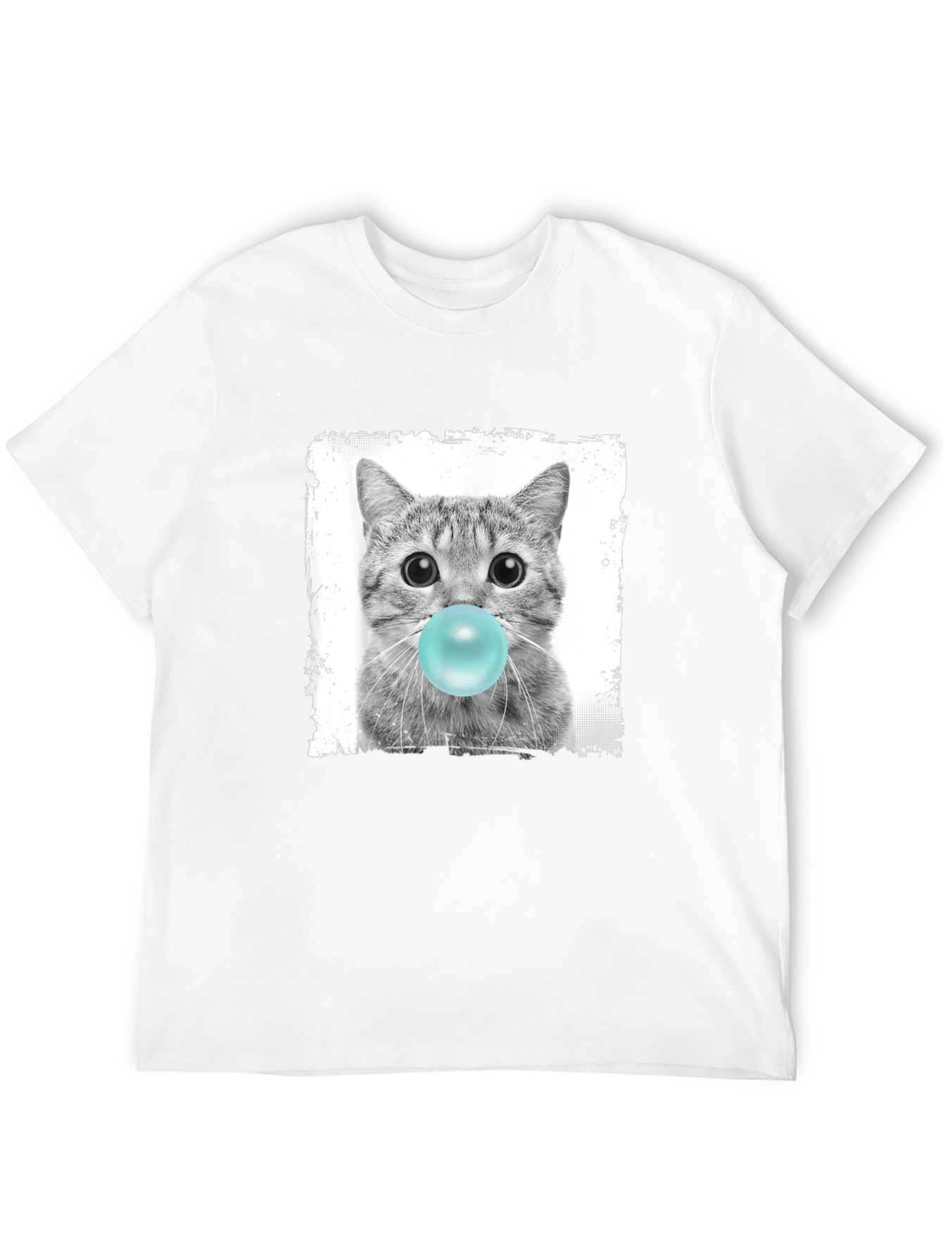 Bubble Gum Cat T-Shirt - Funny Graphic Tee