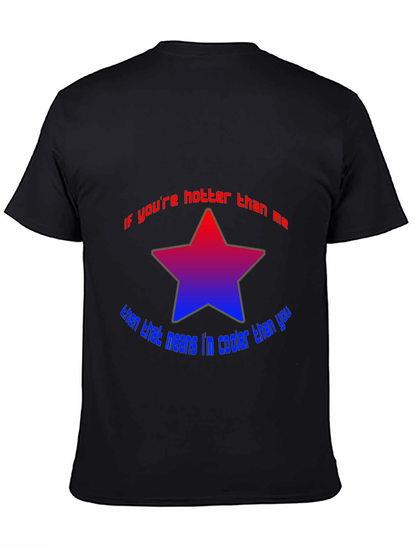 Cooler Than You Star Graphic Tee - Black