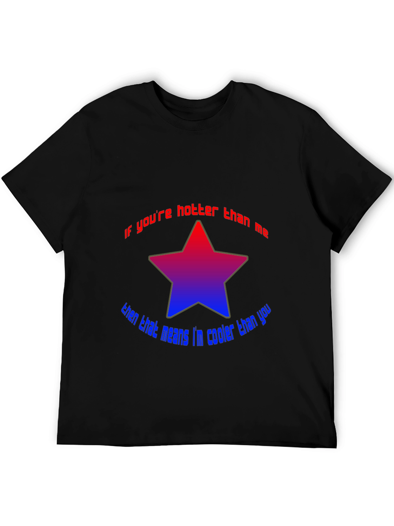 Cooler Than You Star Graphic Tee - Black