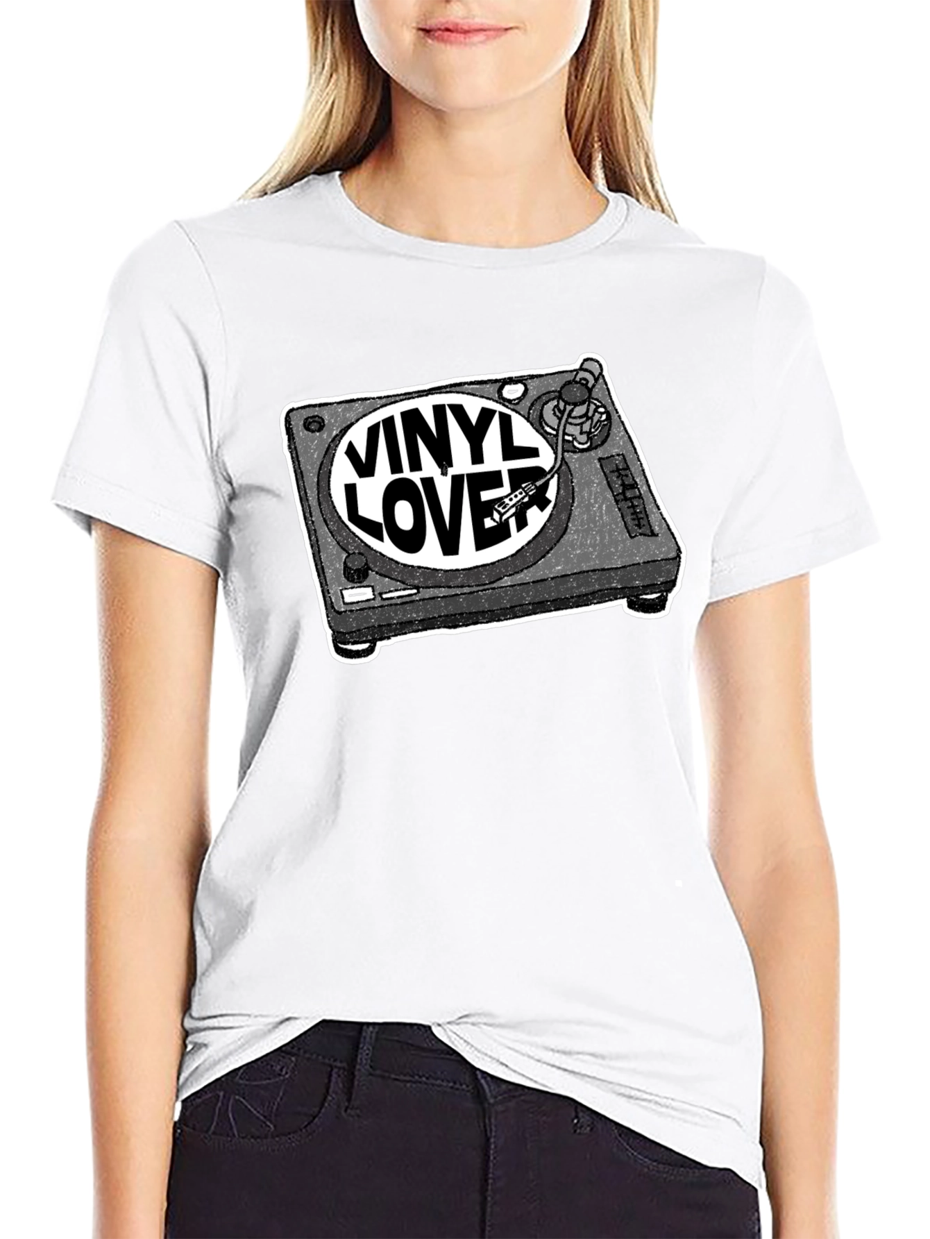 Vinyl Lover Turntable Graphic T-Shirt
