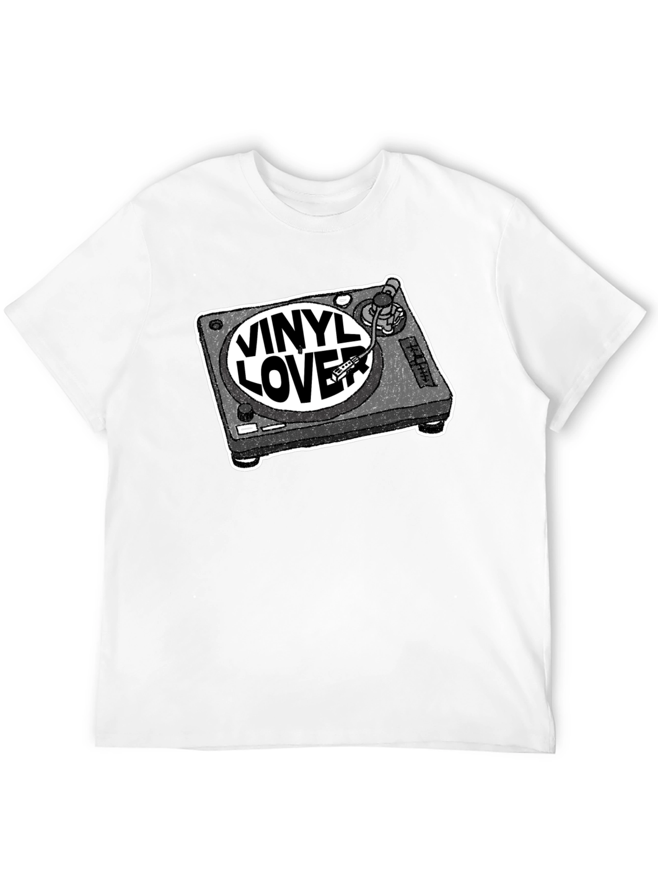 Vinyl Lover Turntable Graphic T-Shirt