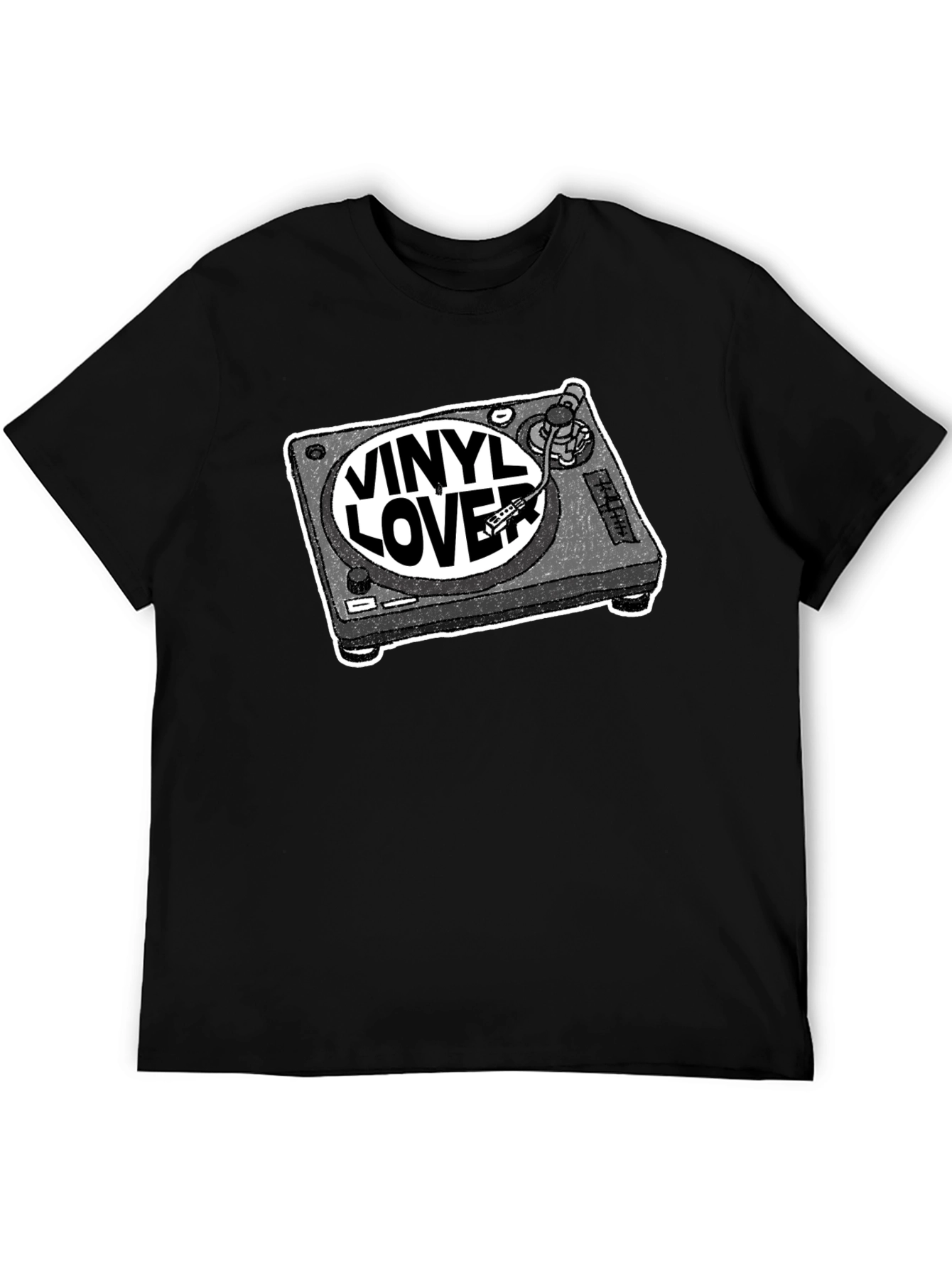 Vinyl Lover Turntable Graphic T-Shirt