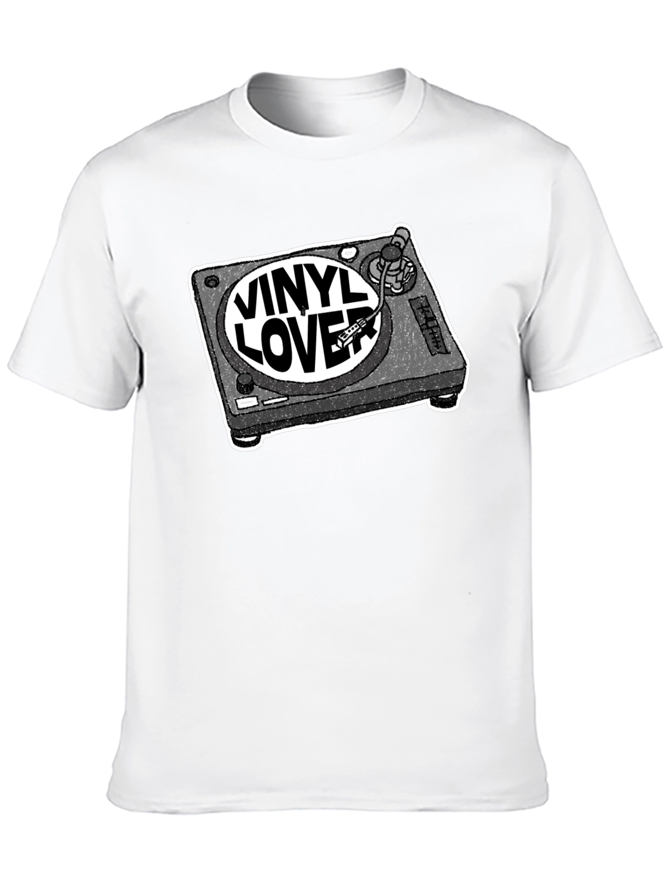 Vinyl Lover Turntable Graphic T-Shirt