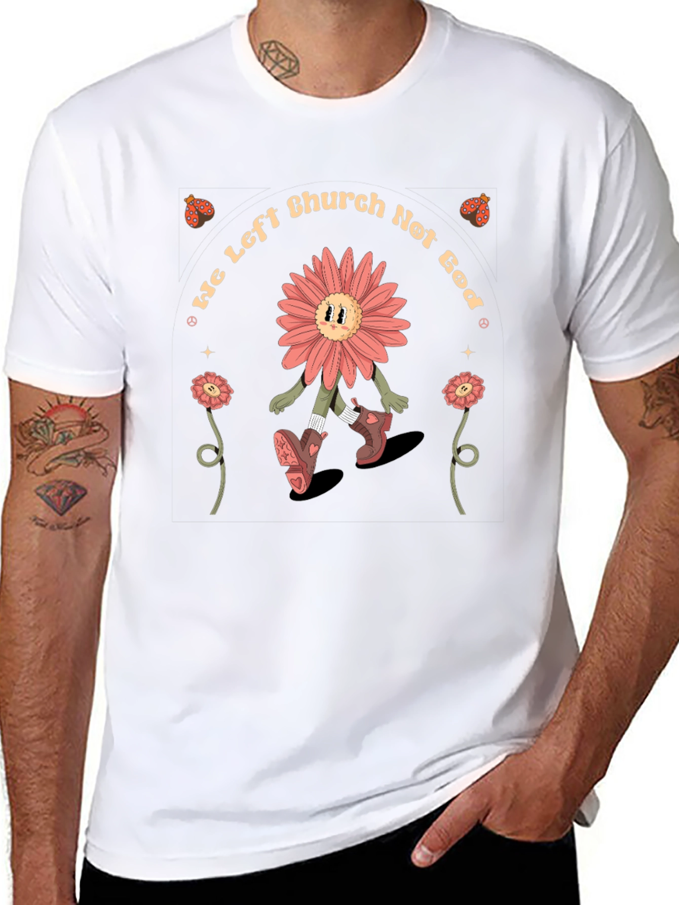 We Left Church Not God Graphic T-Shirt